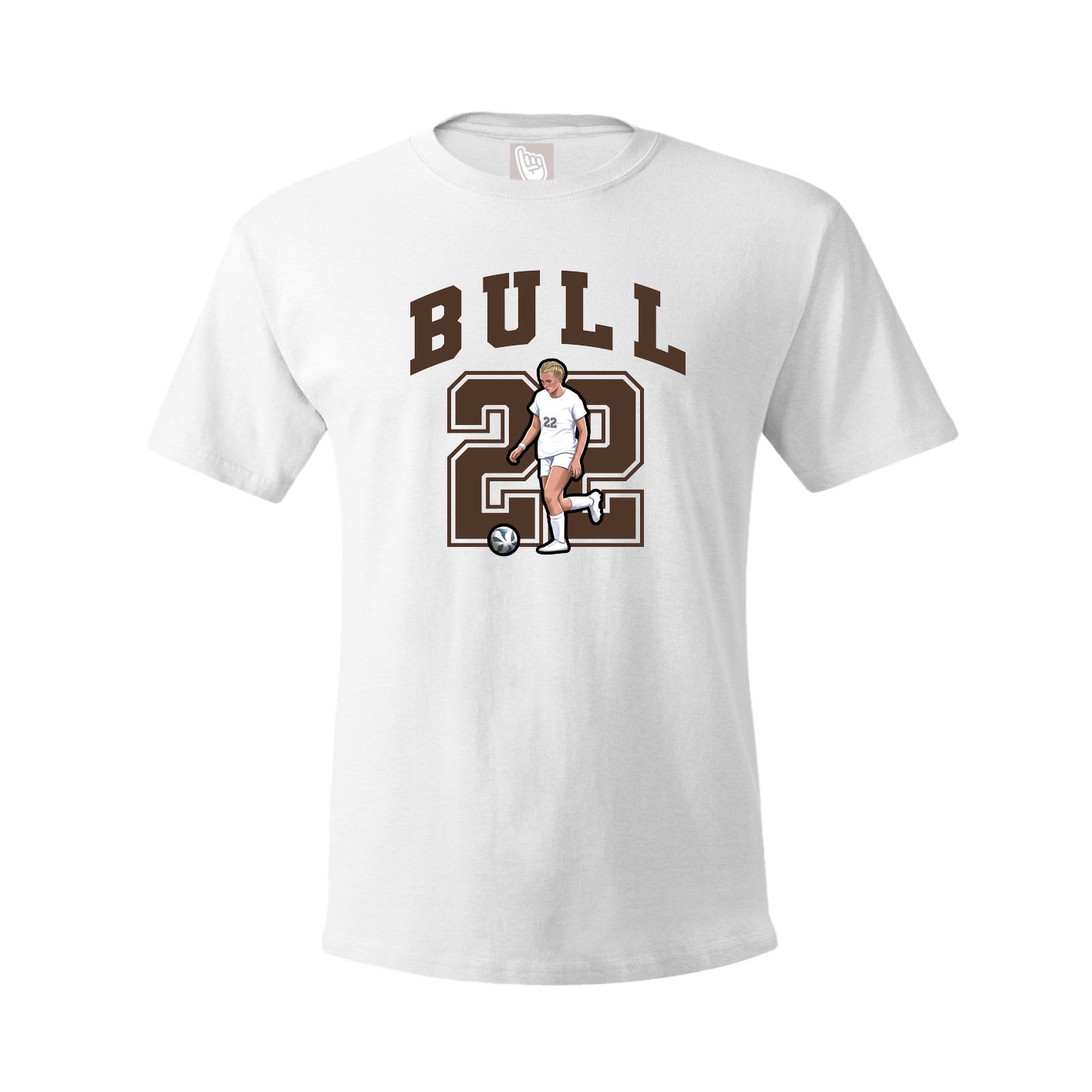 Youth Tee — Number in White