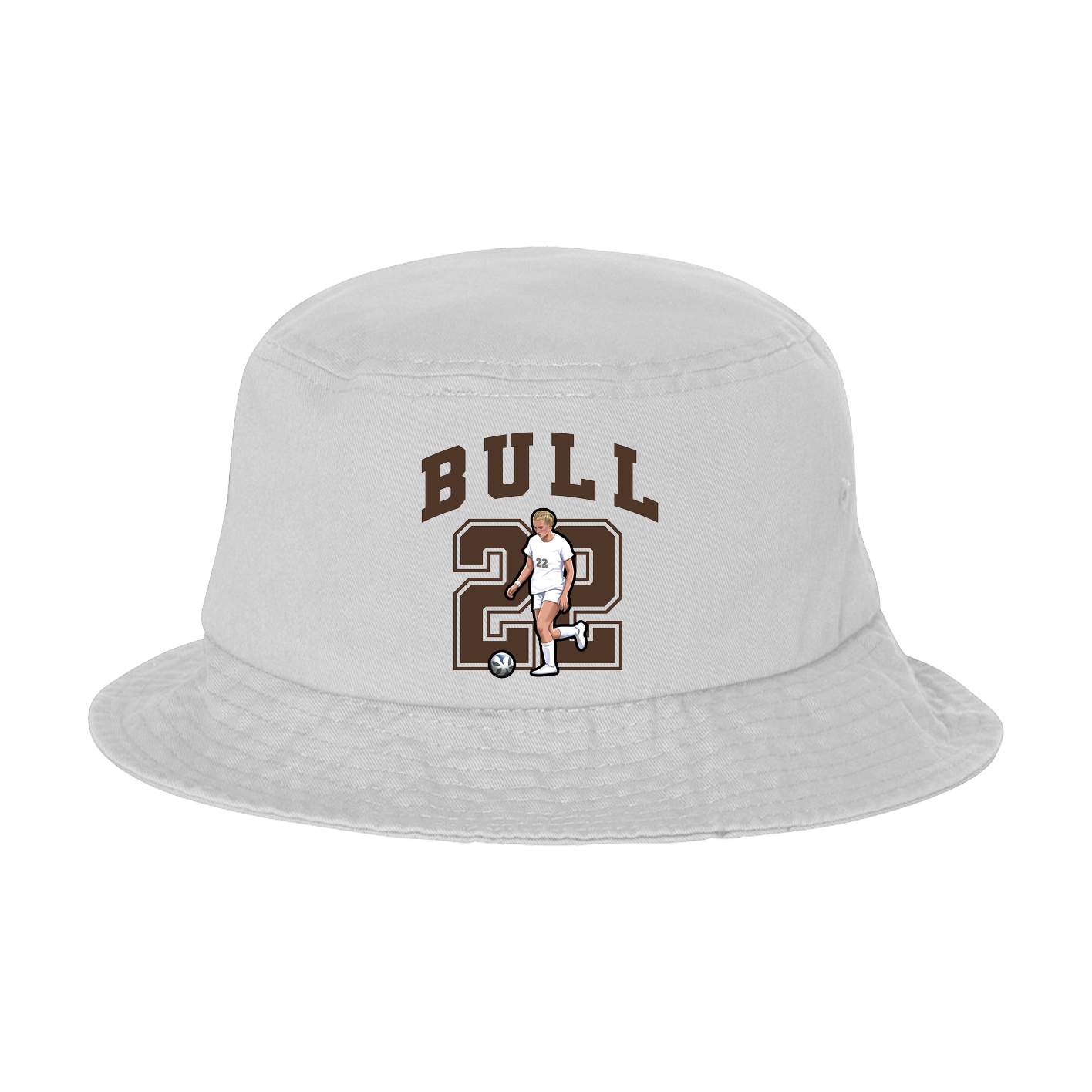 Bucket Cap — Number in White