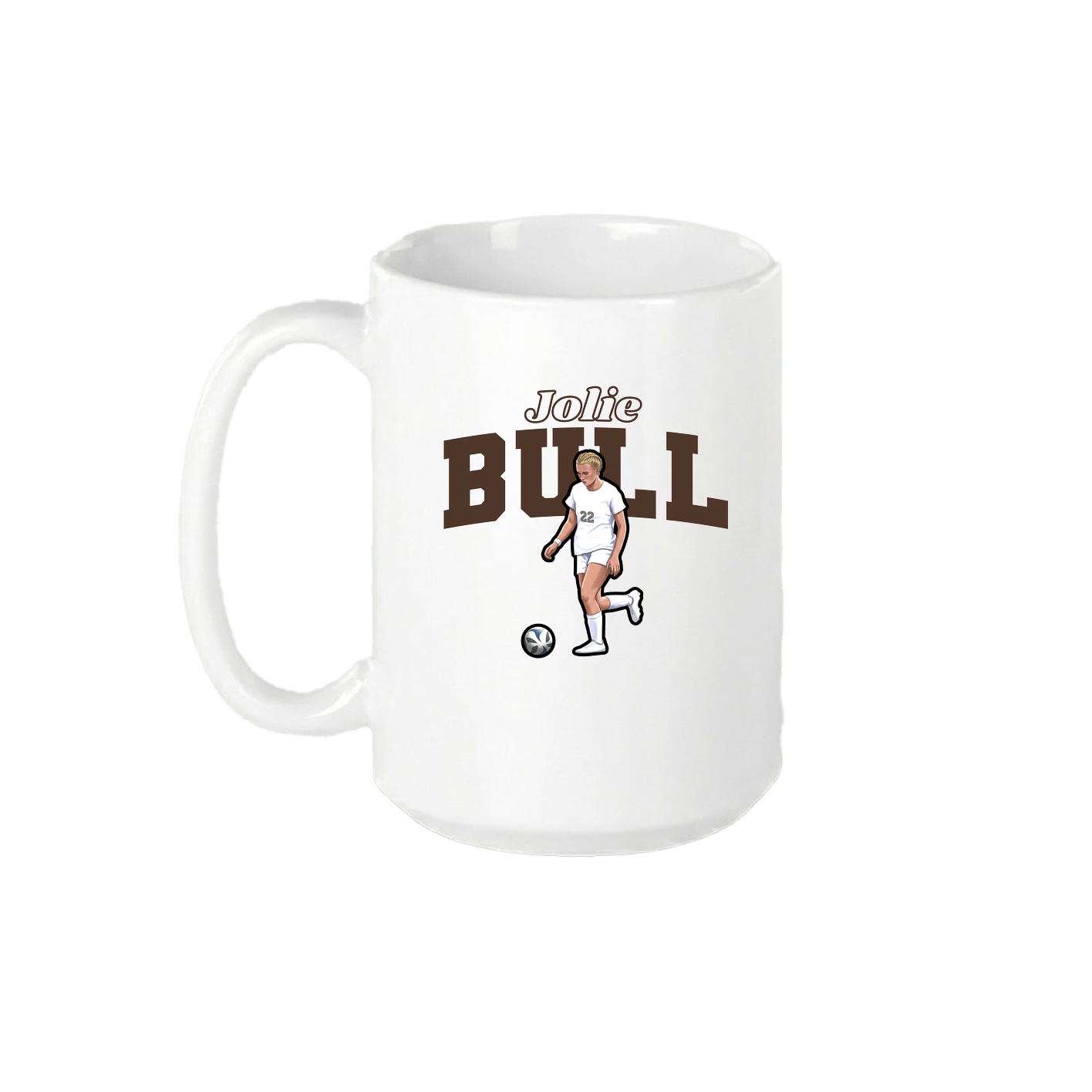 15oz Coffee Mug — Name Arch in White