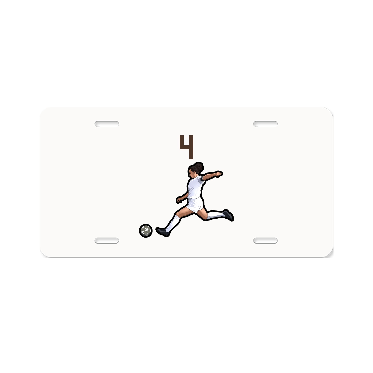 License Plate — Number Top in Classic