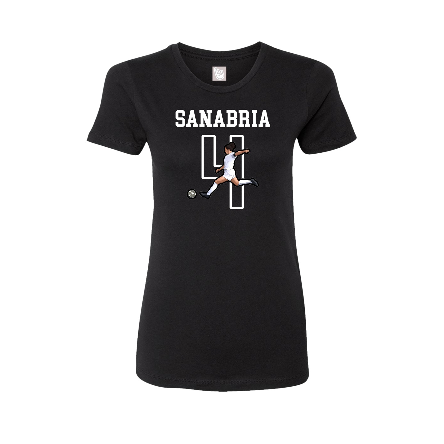 Fitted Women's Tee — Shirsey in Black