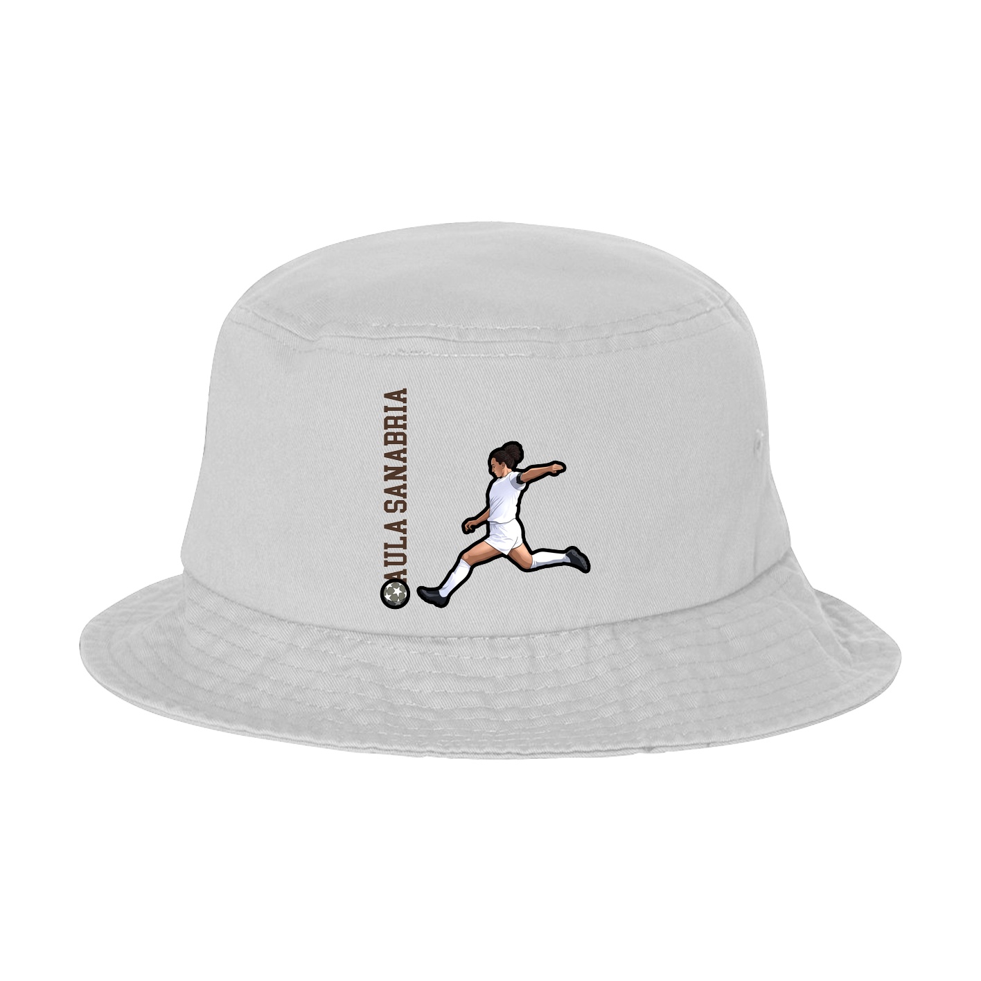 Bucket Cap — Name Vertical in White