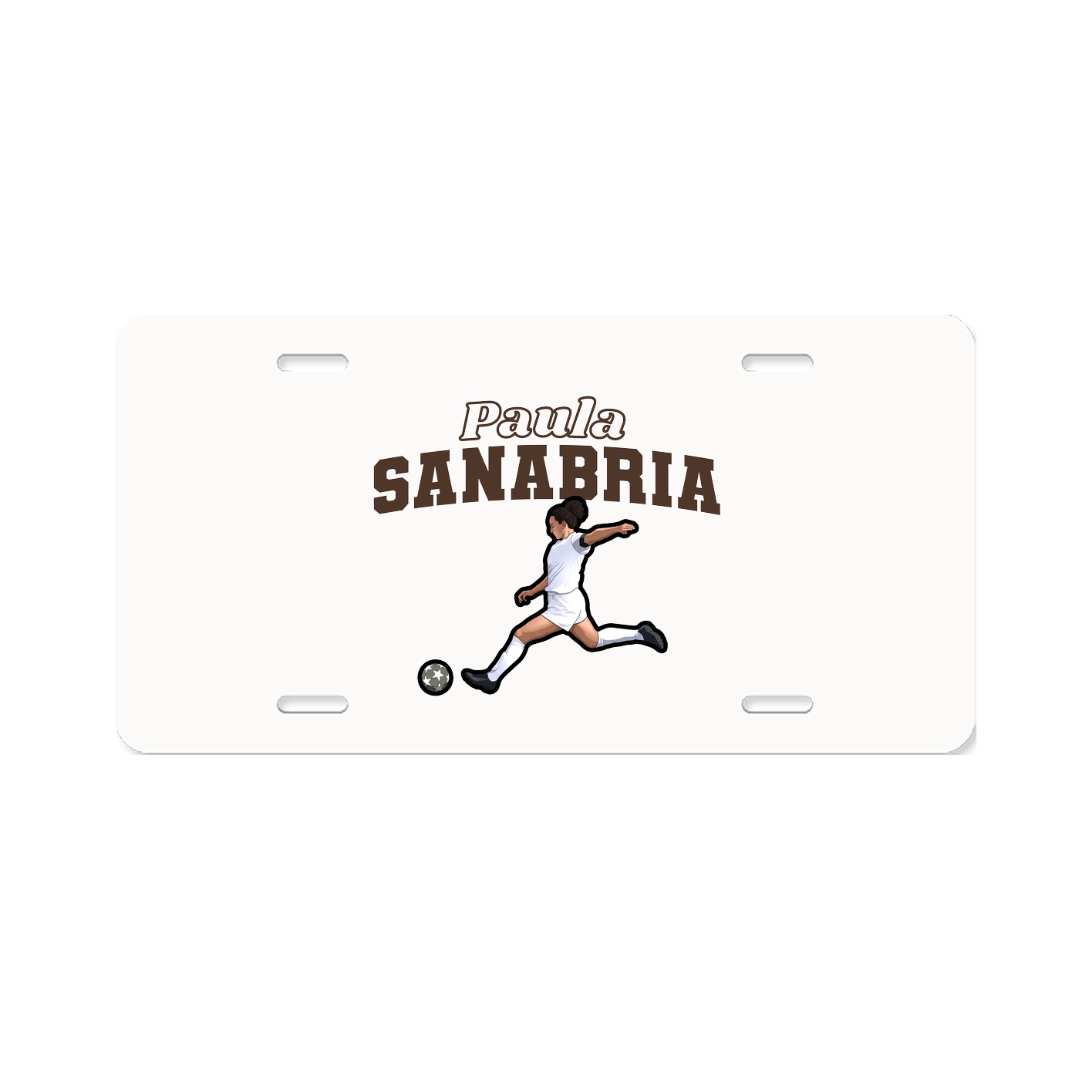 License Plate — Name Arch in Classic