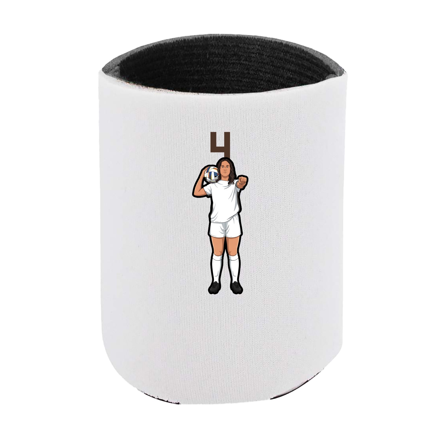 Can Holder — Number Top in White
