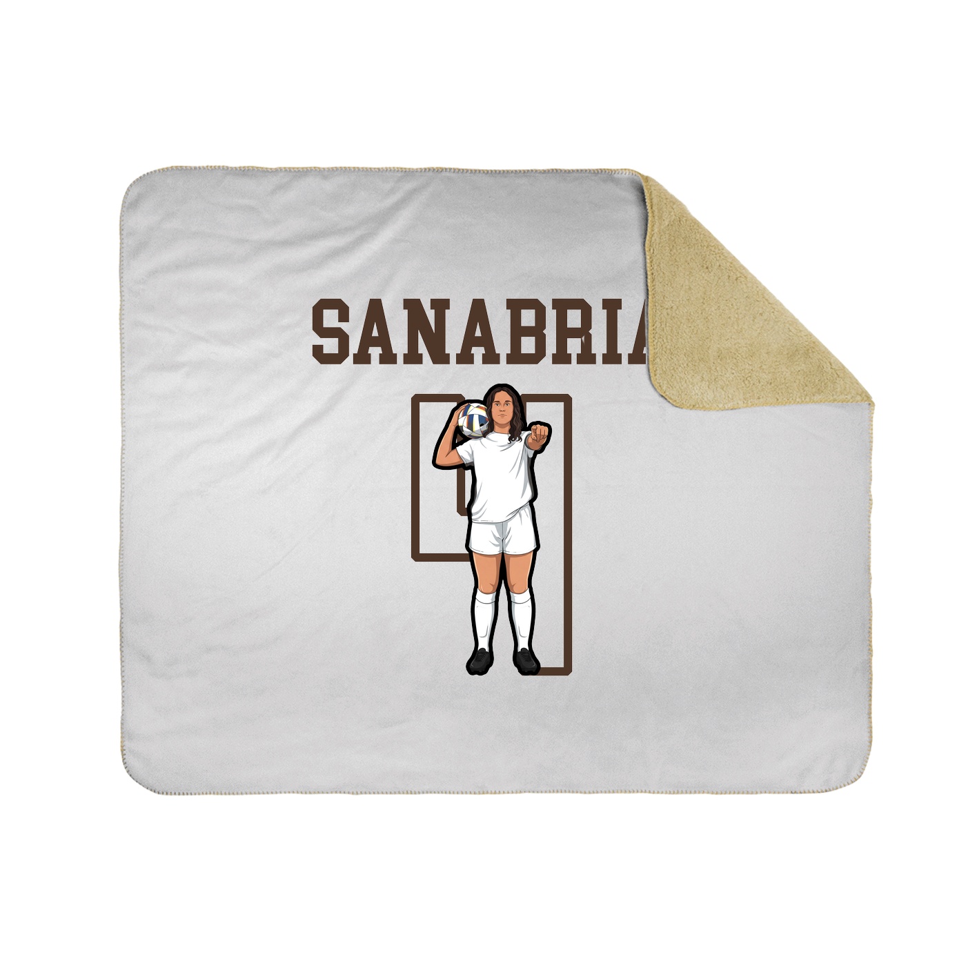 Throw Blanket — Shirsey in White