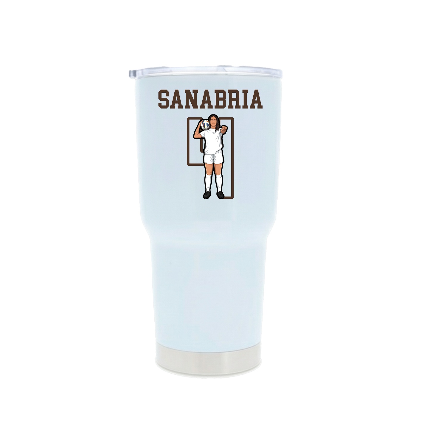 30oz Stainless Steel Tumbler — Shirsey in White