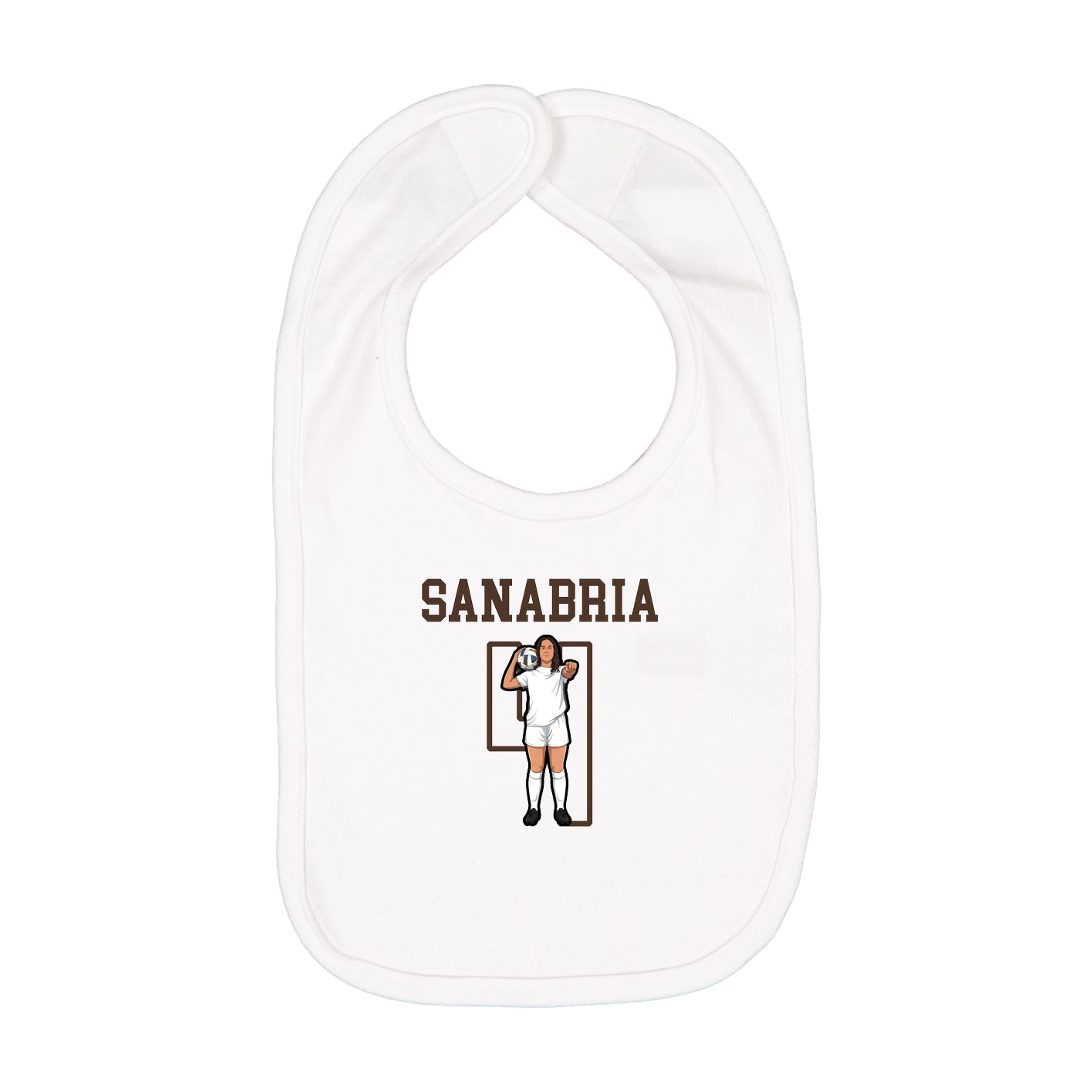 Infant Bib — Shirsey in White