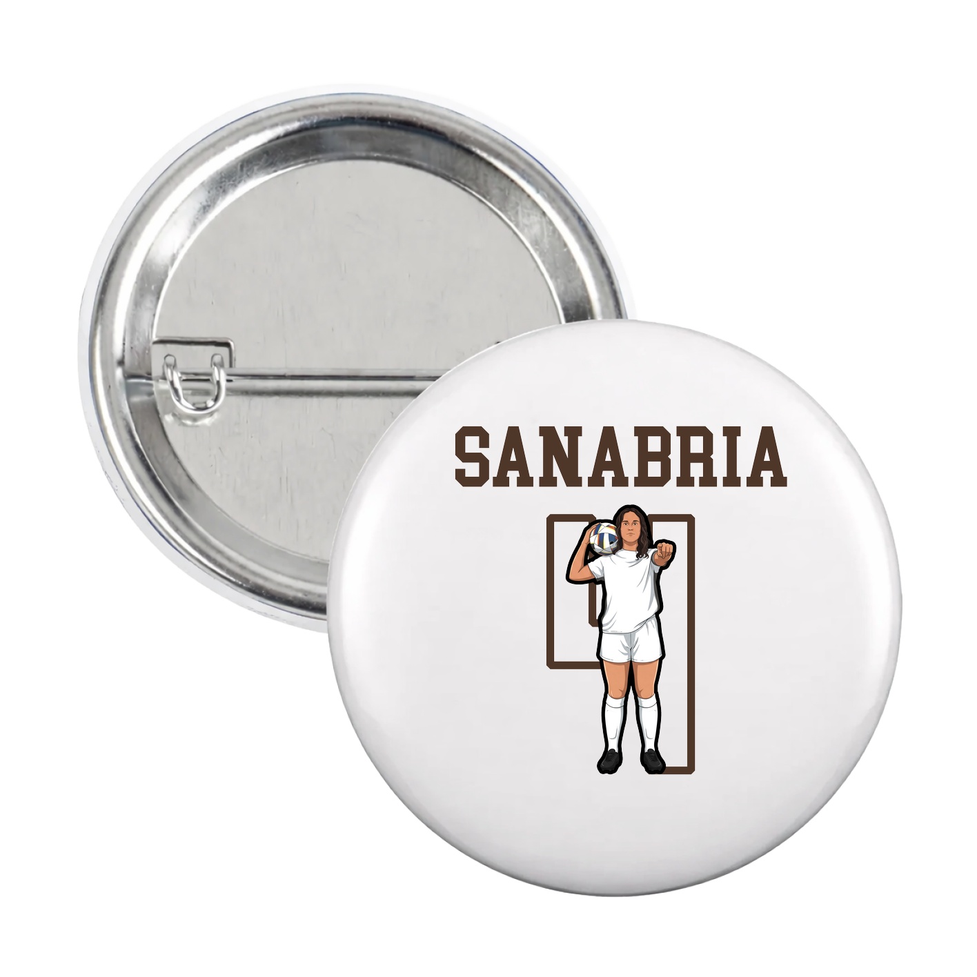 Game Day Button — Shirsey in White