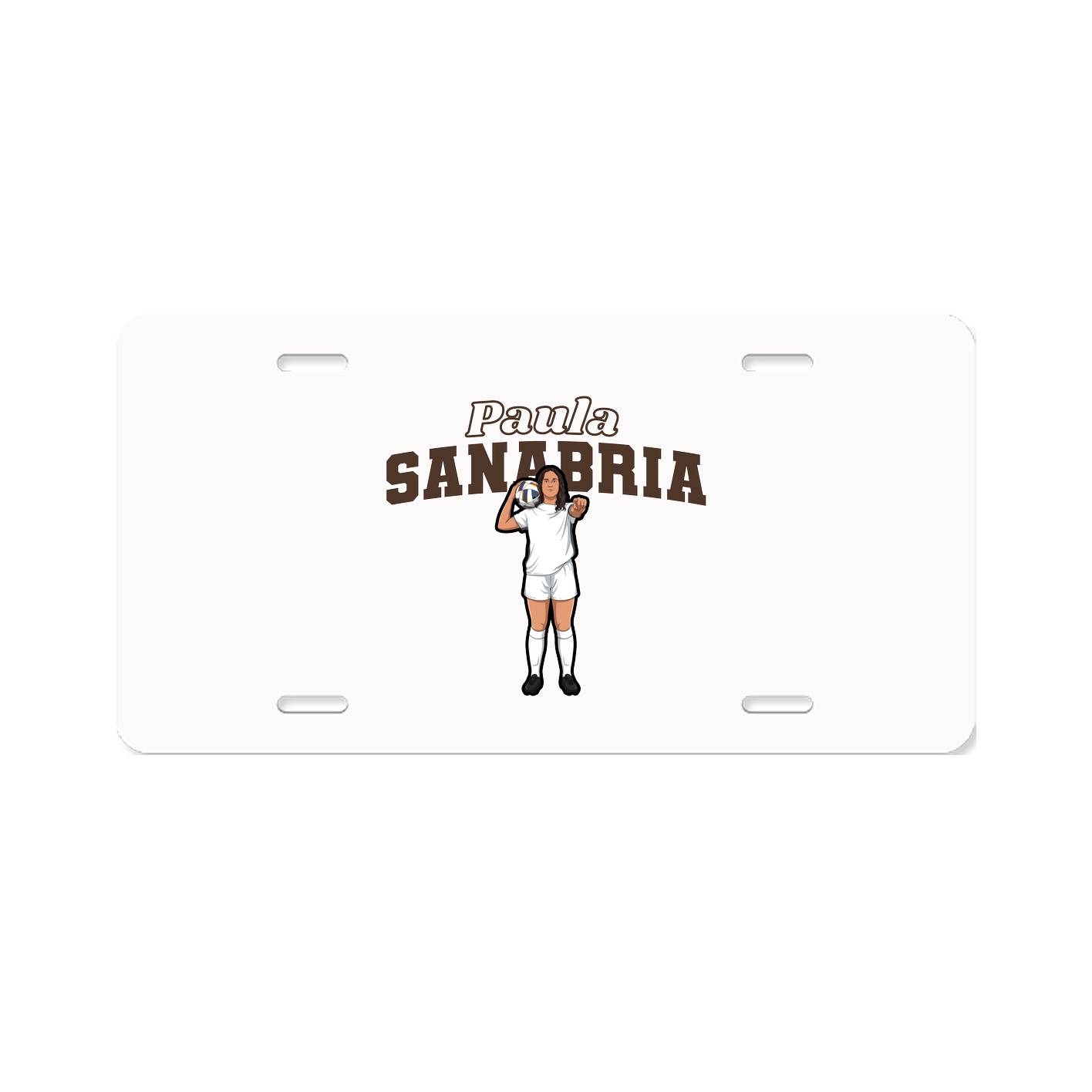 License Plate — Name Arch in Classic