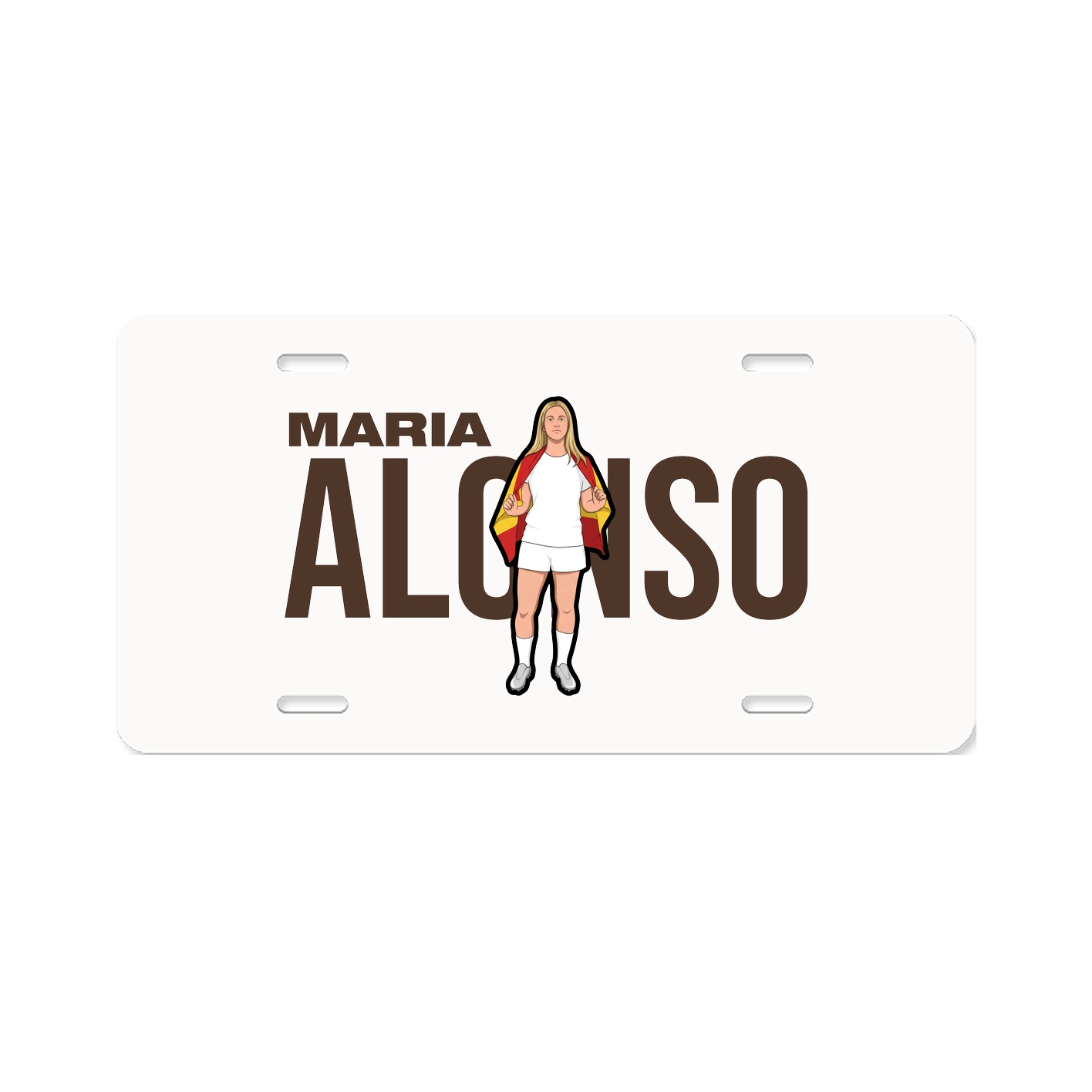 License Plate — Player Name in Classic
