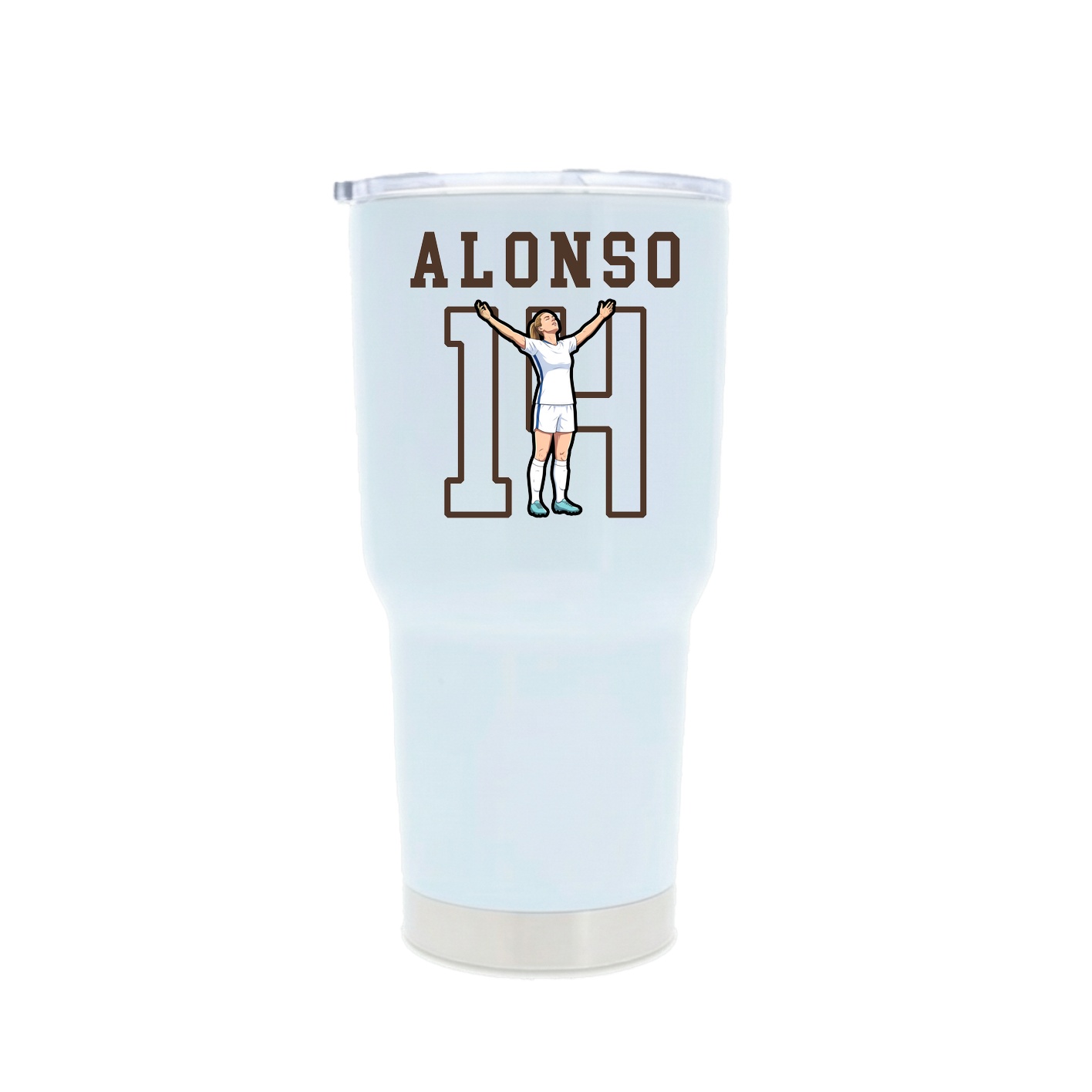 30oz Stainless Steel Tumbler — Shirsey in White