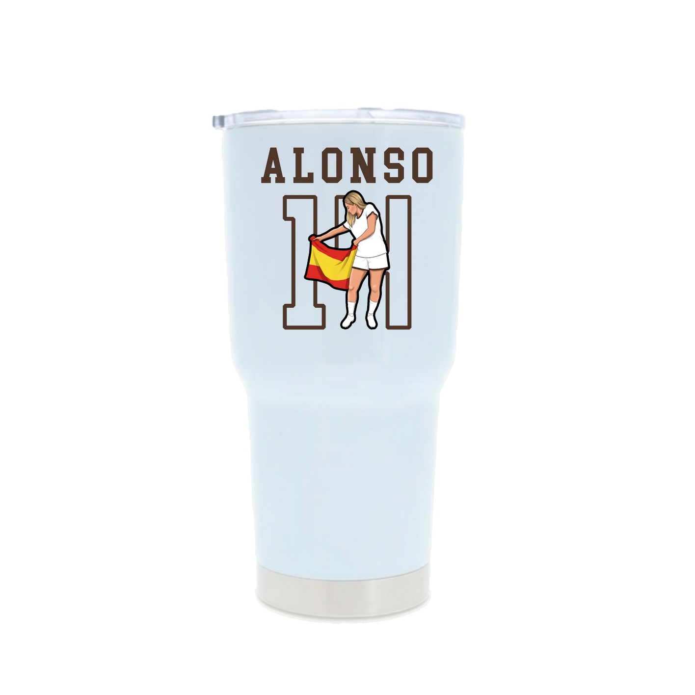 30oz Stainless Steel Tumbler — Shirsey in White