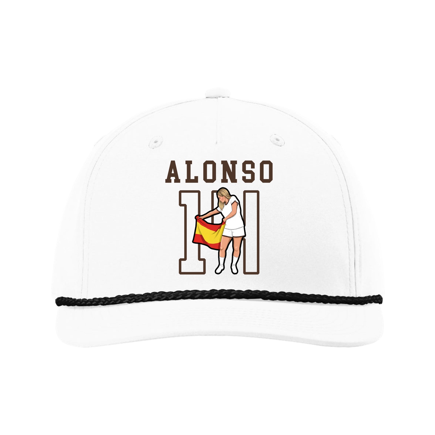 Five-Panel Classic Rope Cap — Shirsey in White