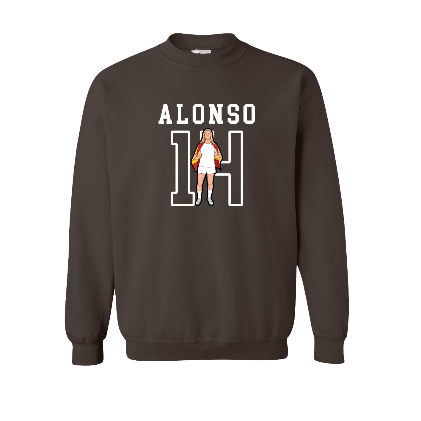 Fleece Crew — Shirsey in Brown