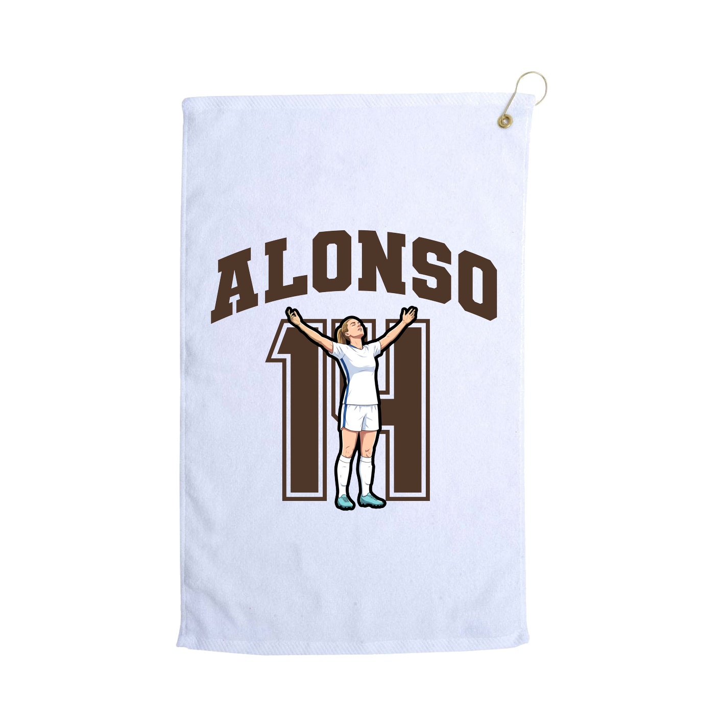 Golf Towel — Number in White