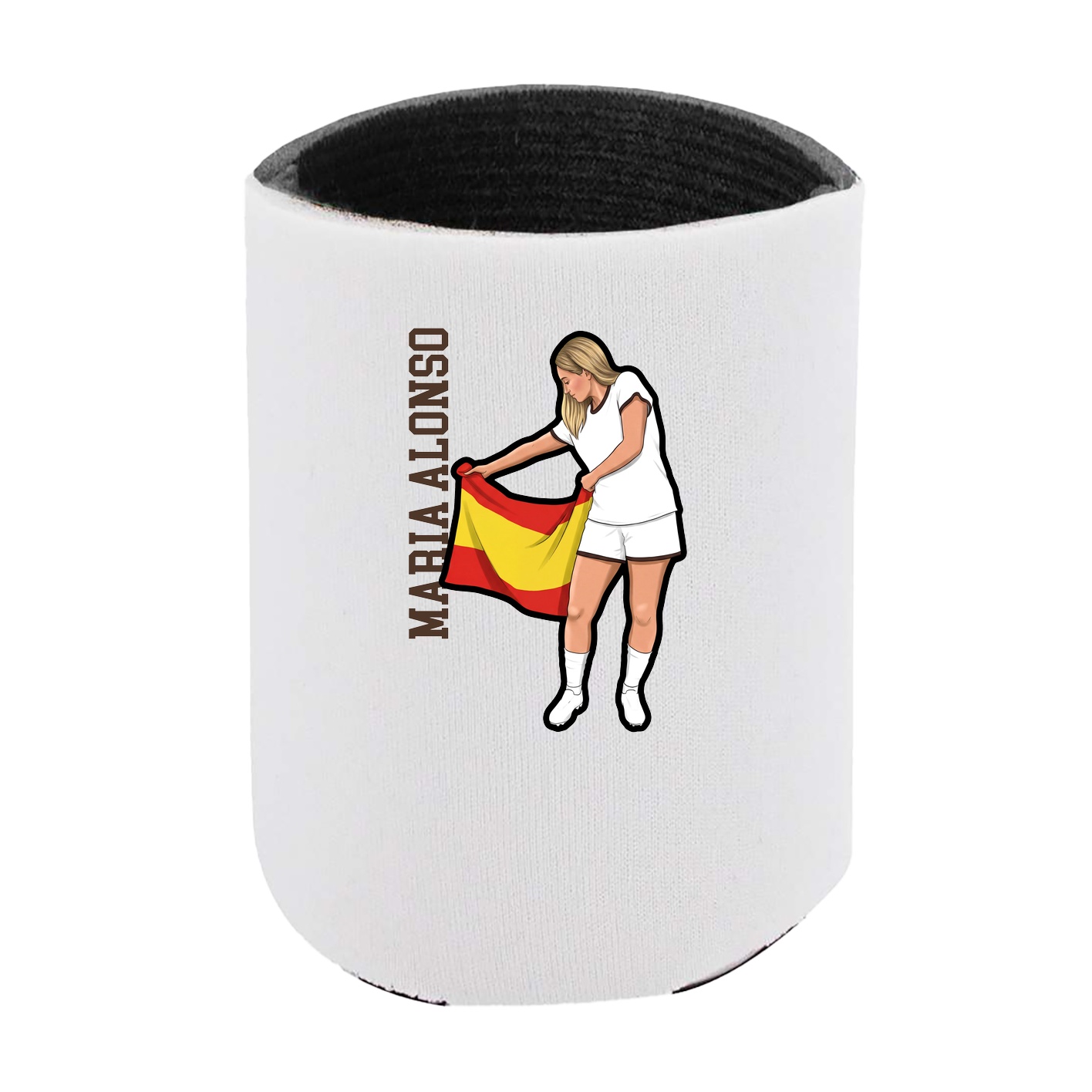 Can Holder — Name Vertical in White