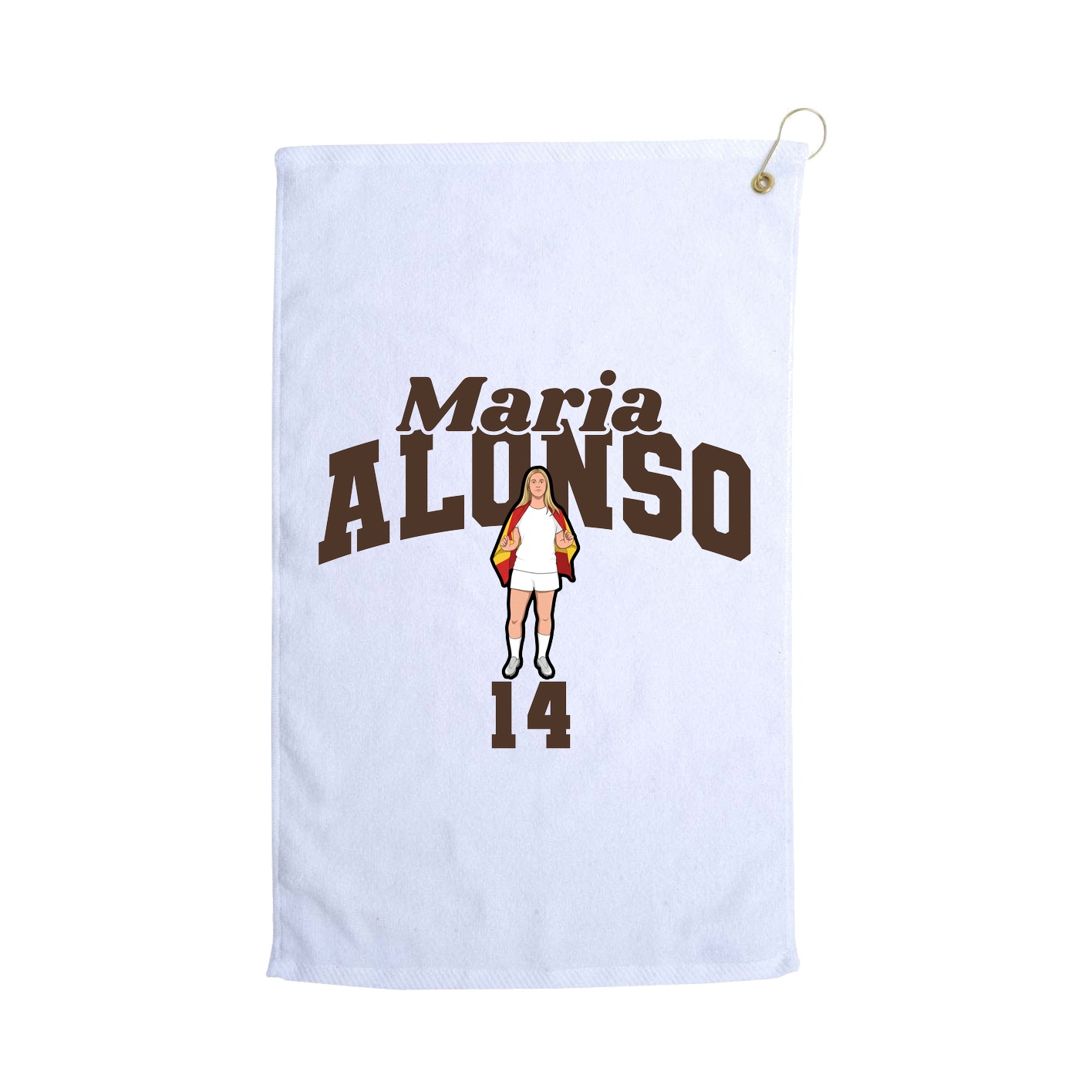 Golf Towel — Signature Arch in White