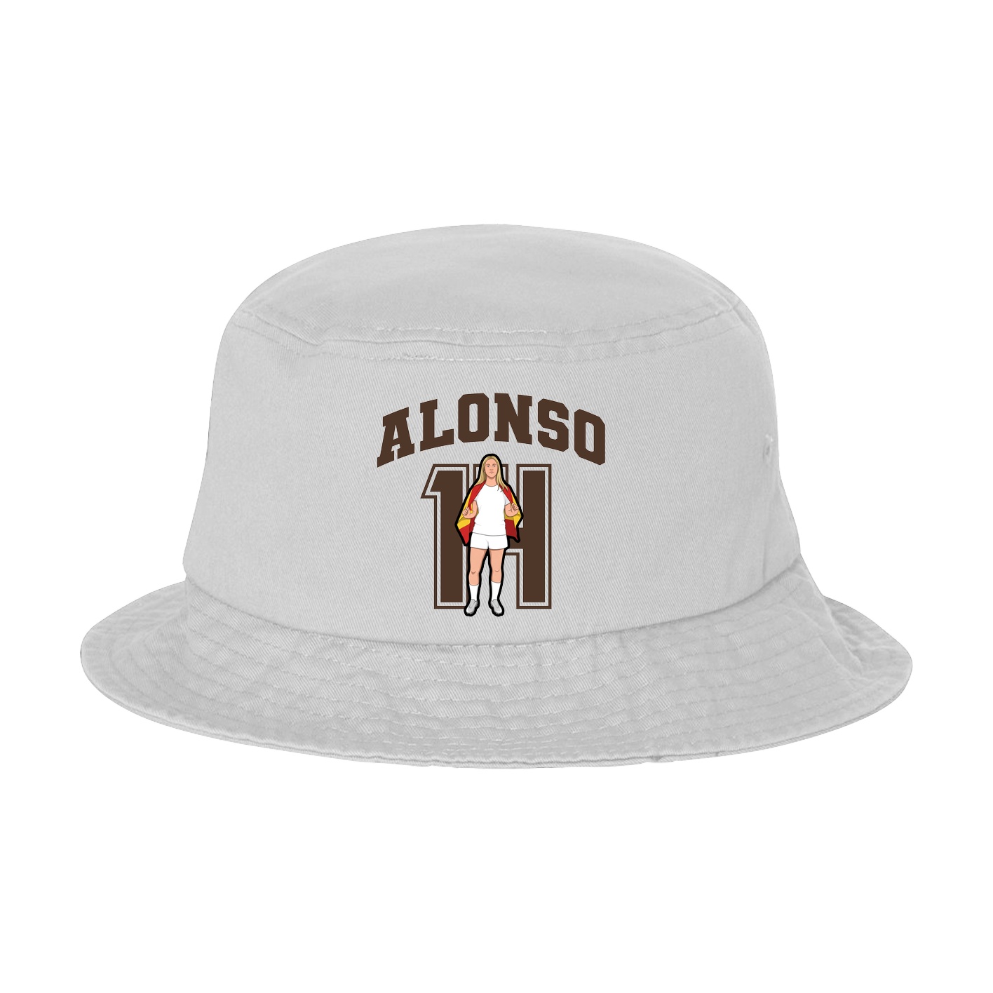 Bucket Cap — Number in White