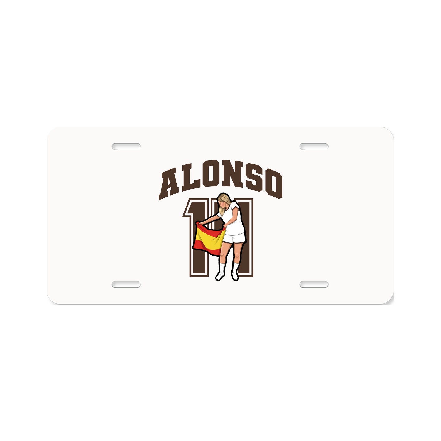 License Plate — Number in Classic