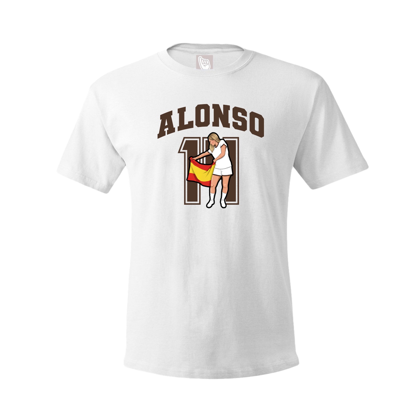 Youth Tee — Number in White