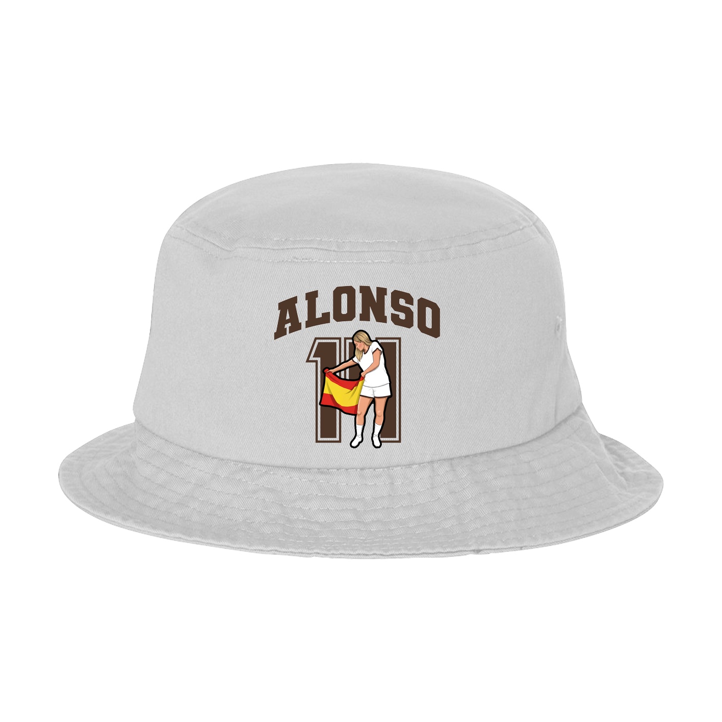Bucket Cap — Number in White