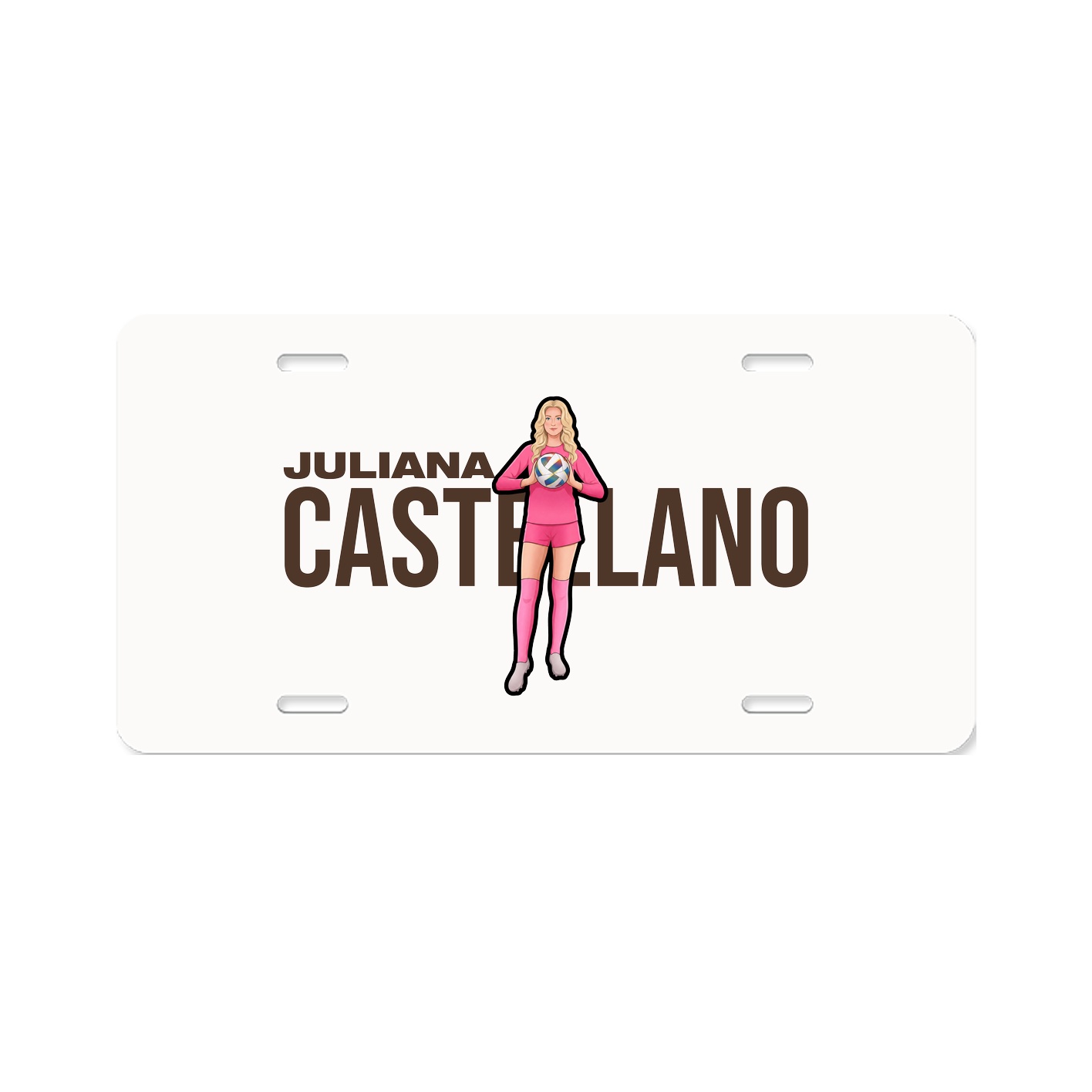 License Plate — Player Name in Classic