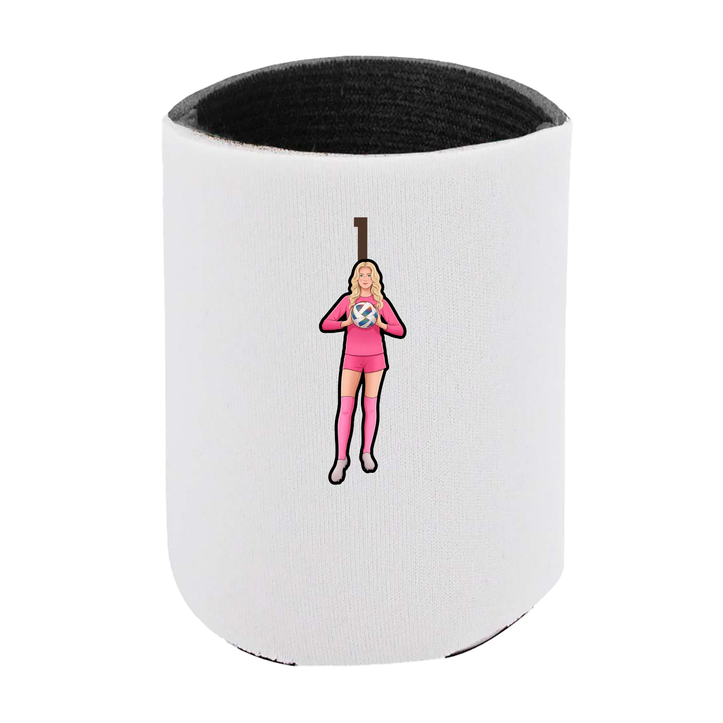 Can Holder — Number Top in White