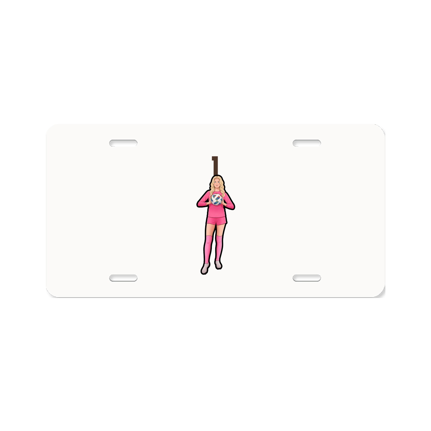 License Plate — Number Top in Classic