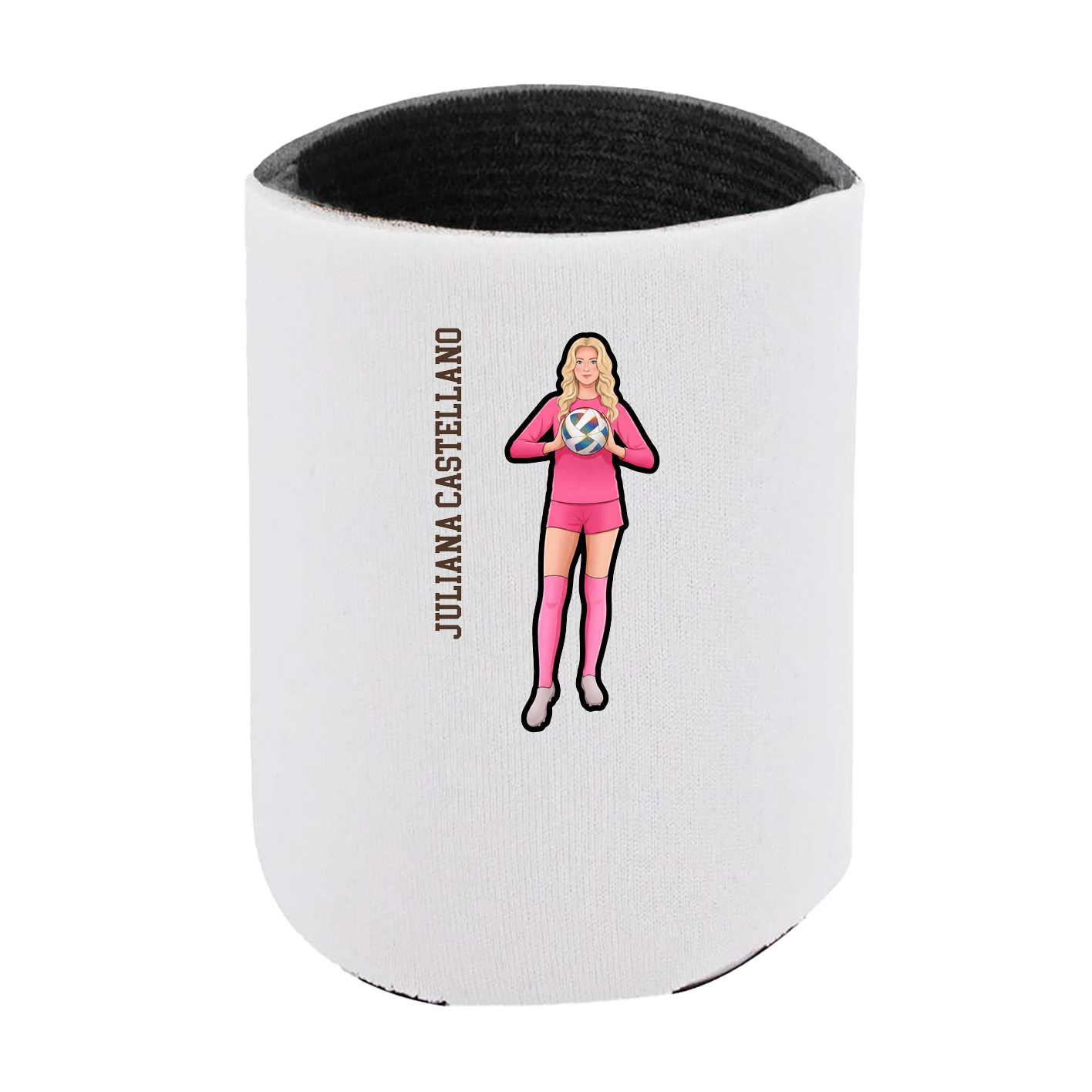 Can Holder — Name Vertical in White