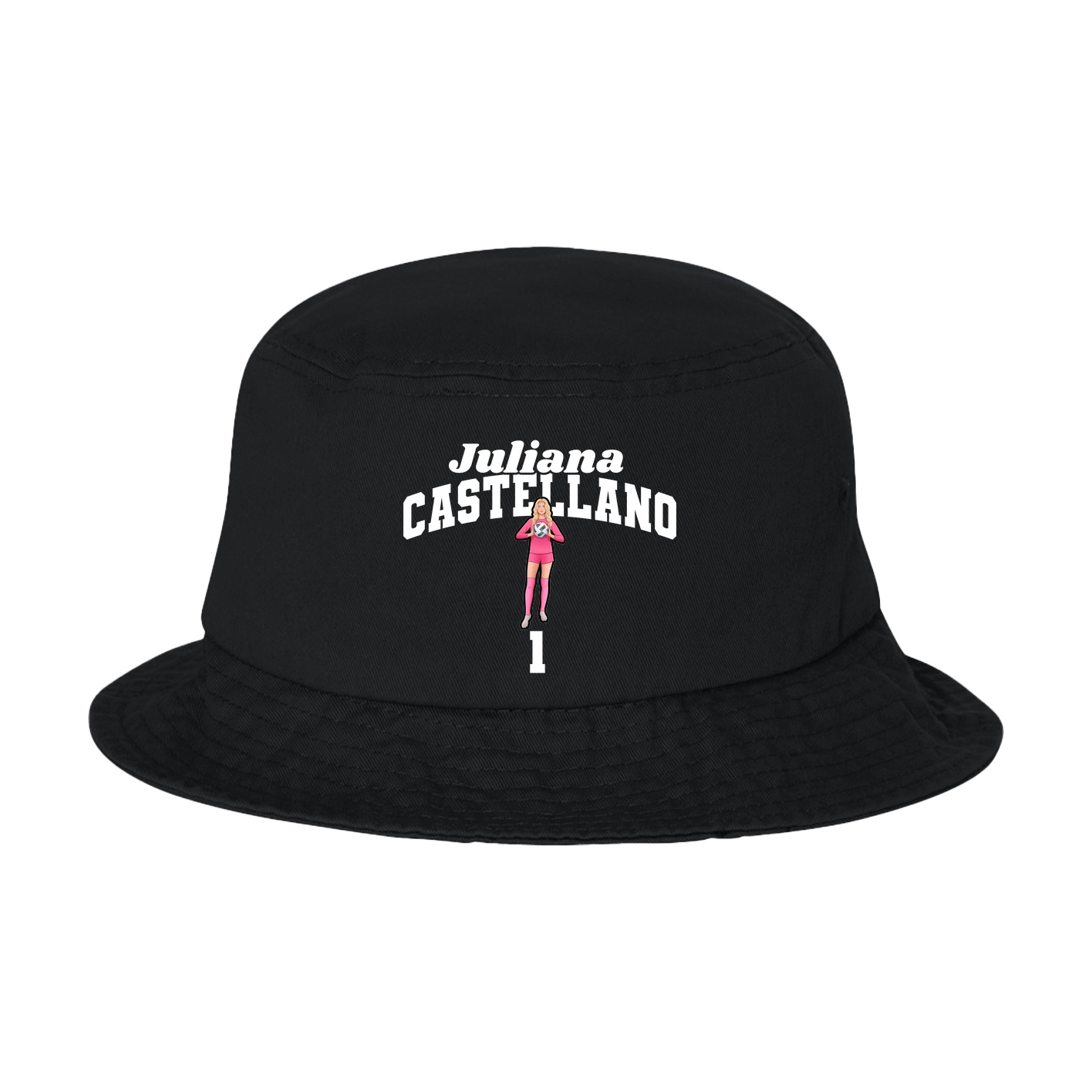 Bucket Cap — Signature Arch in Black