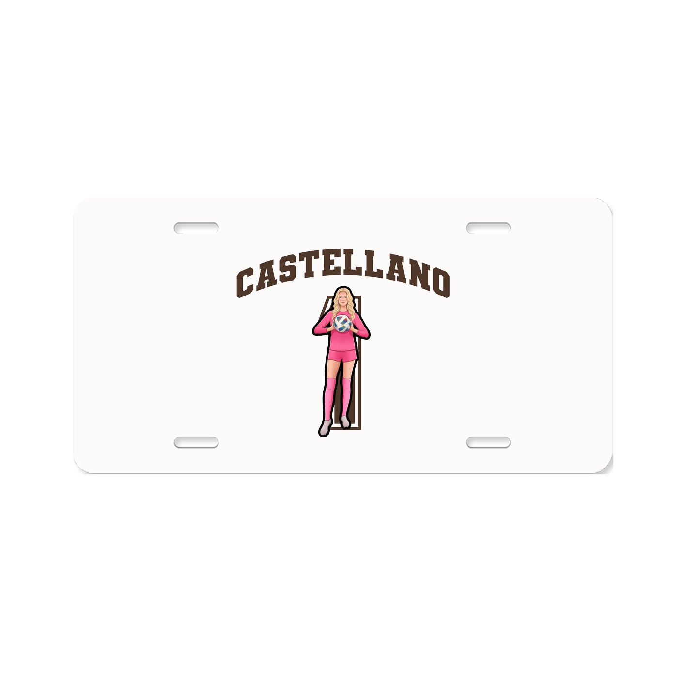 License Plate — Number in Classic