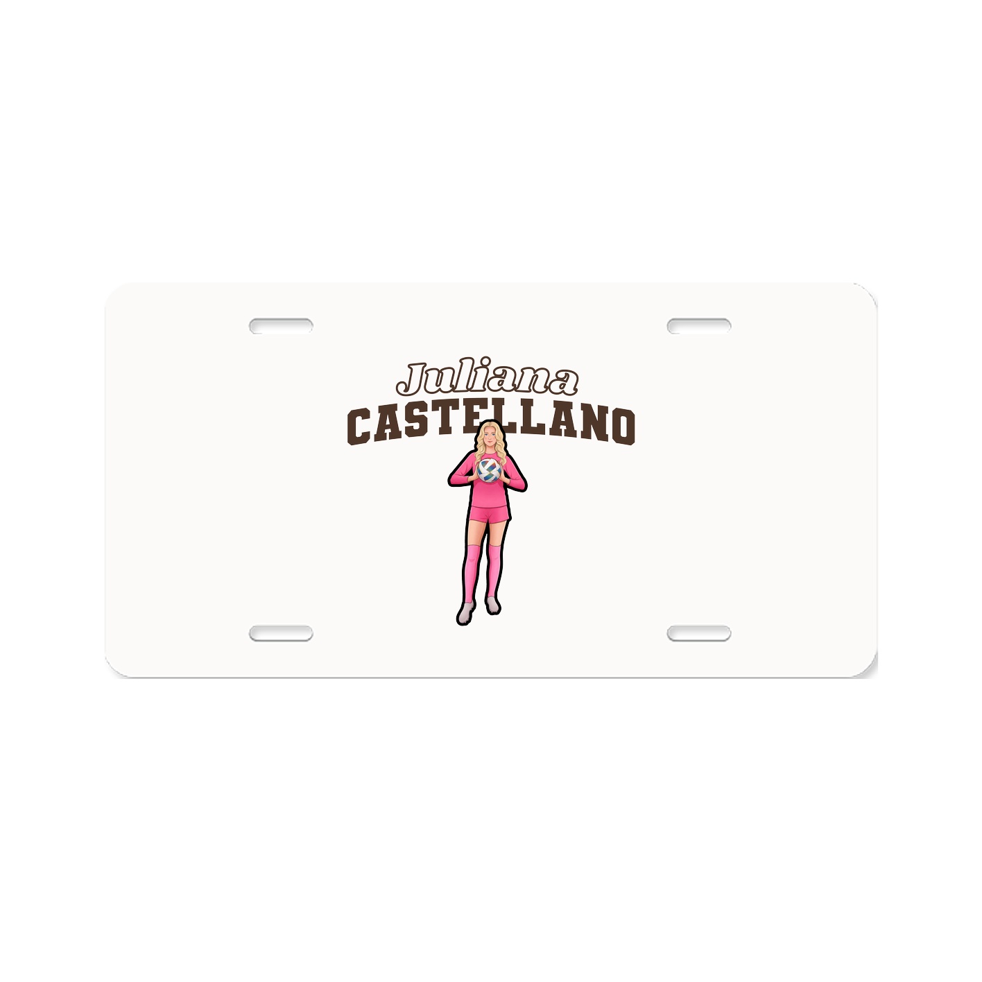 License Plate — Name Arch in Classic