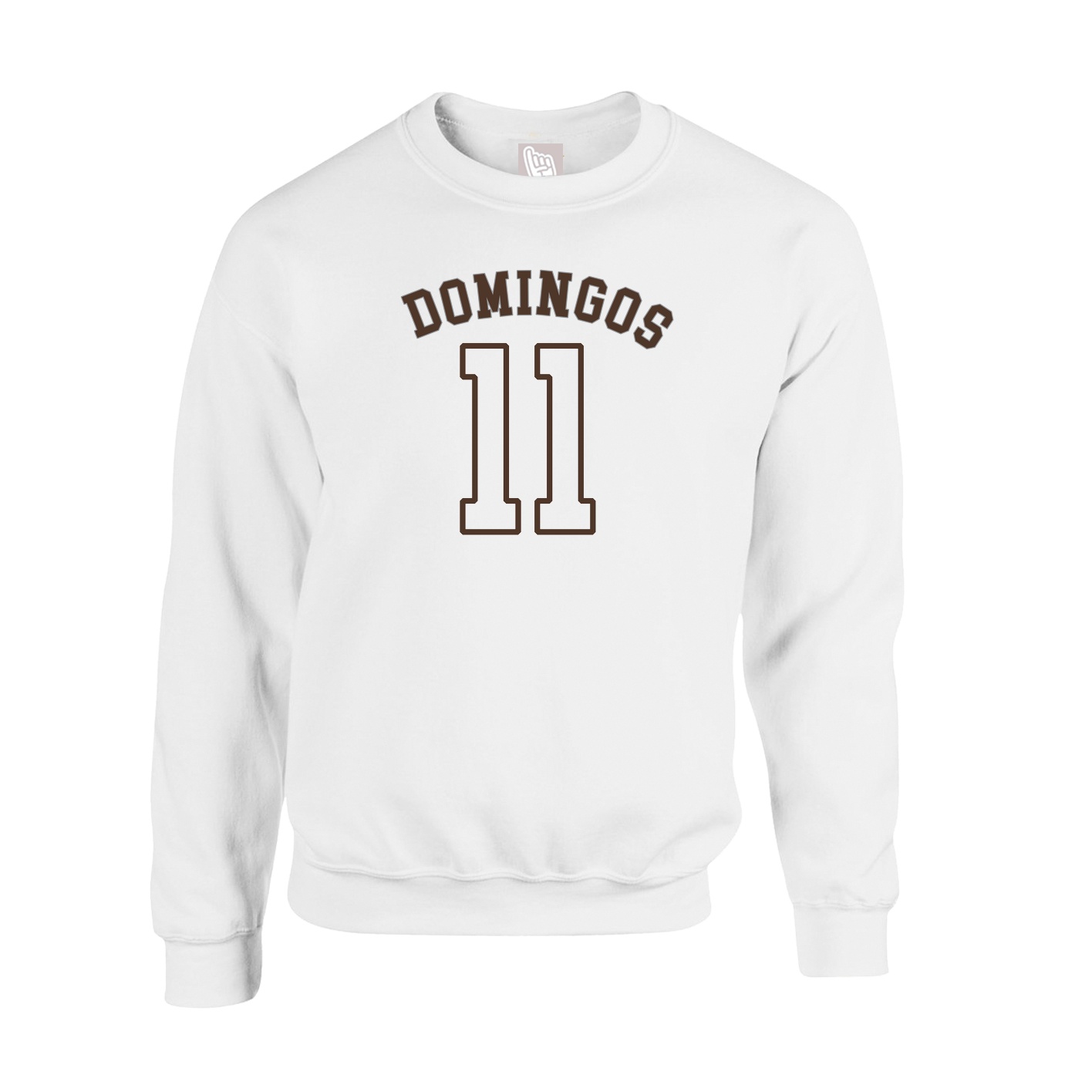 Fleece Crew — Shirsey Arch in White