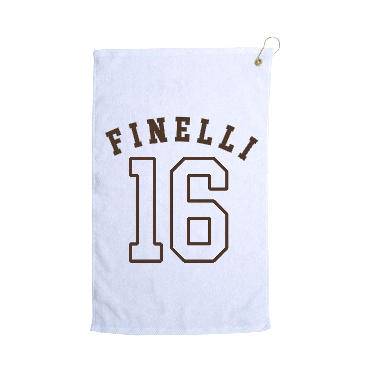 Golf Towel — Shirsey Arch in White