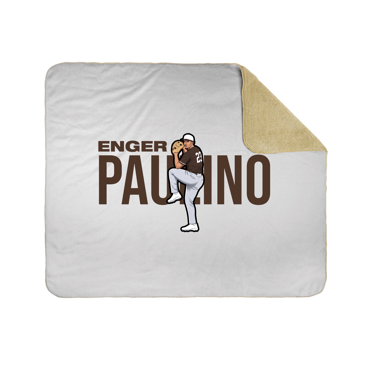 Throw Blanket — Player Name in White