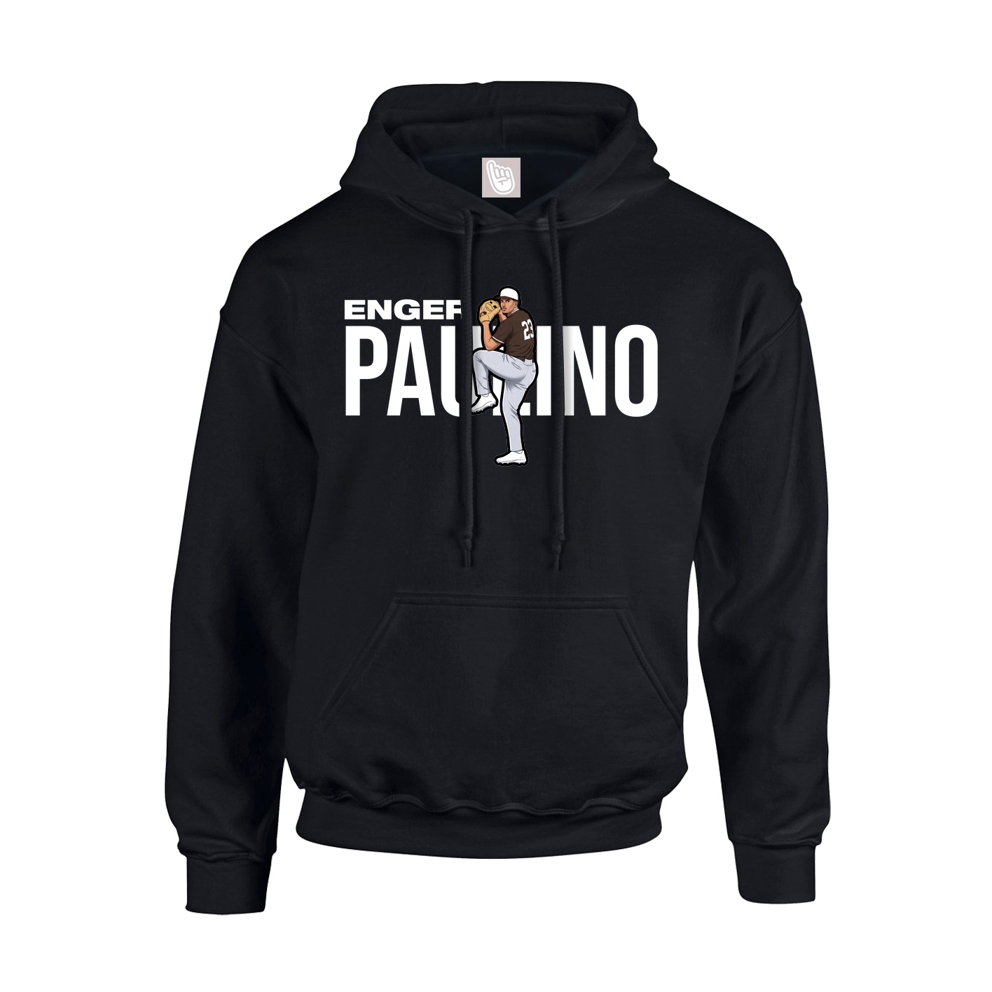 Youth Hoodie — Player Name in Black