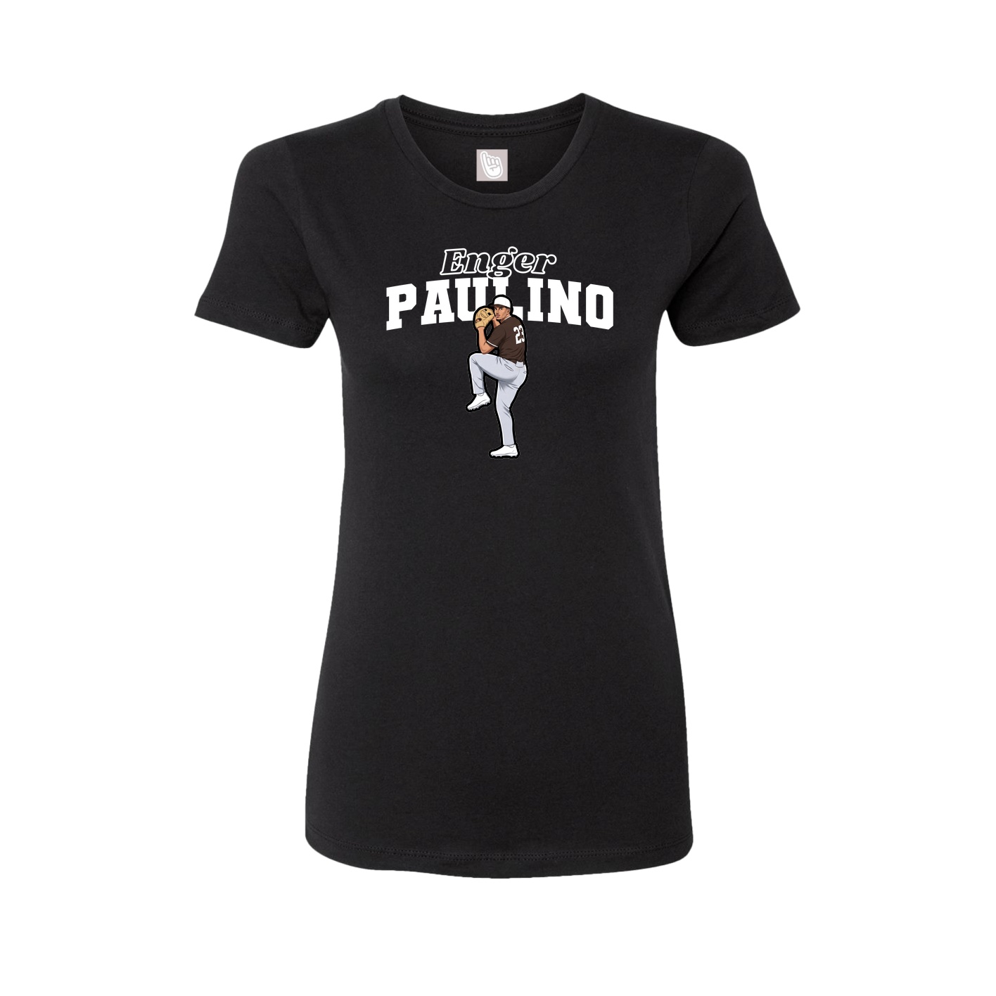 Womens Tee — Name Arch in Black