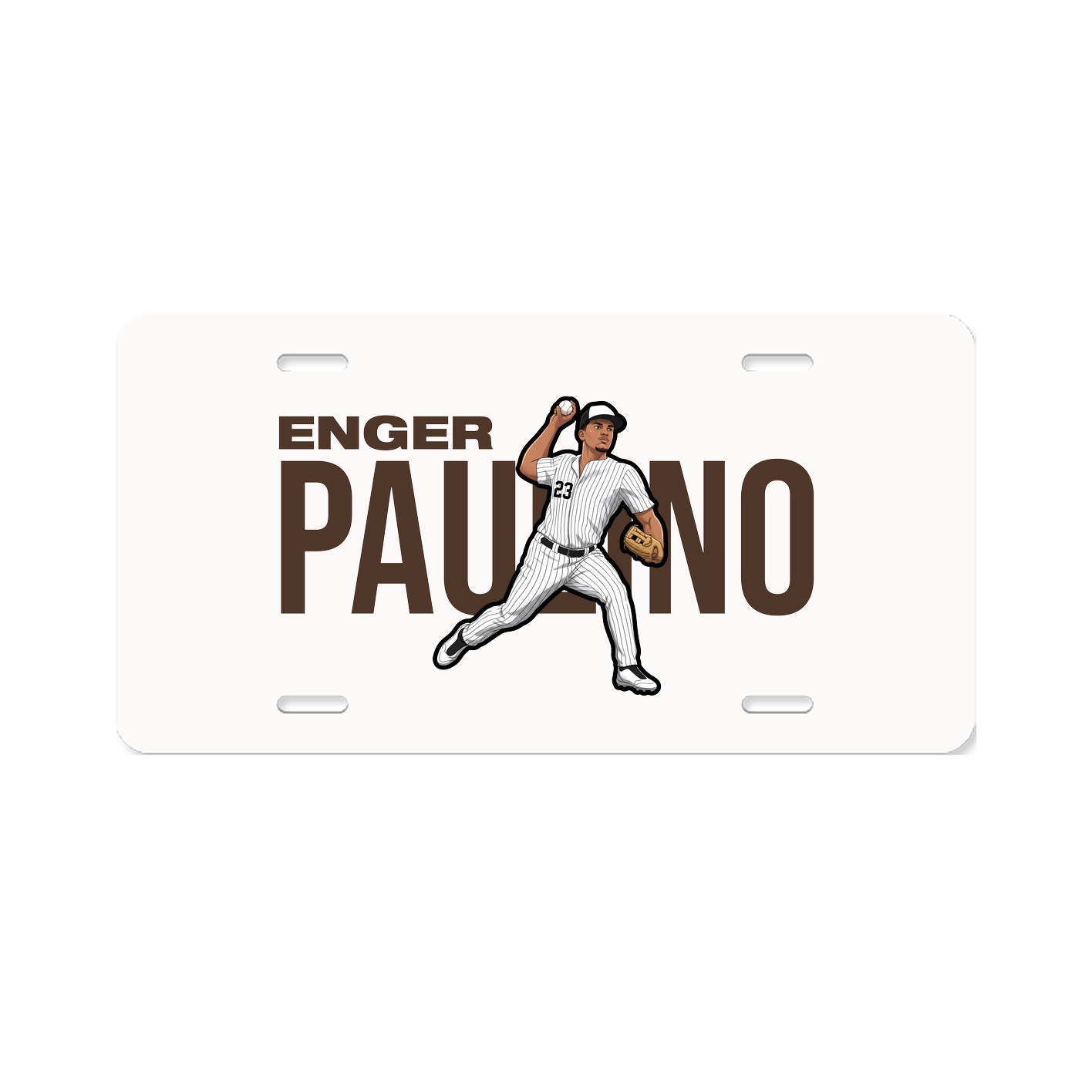 License Plate — Player Name in Classic