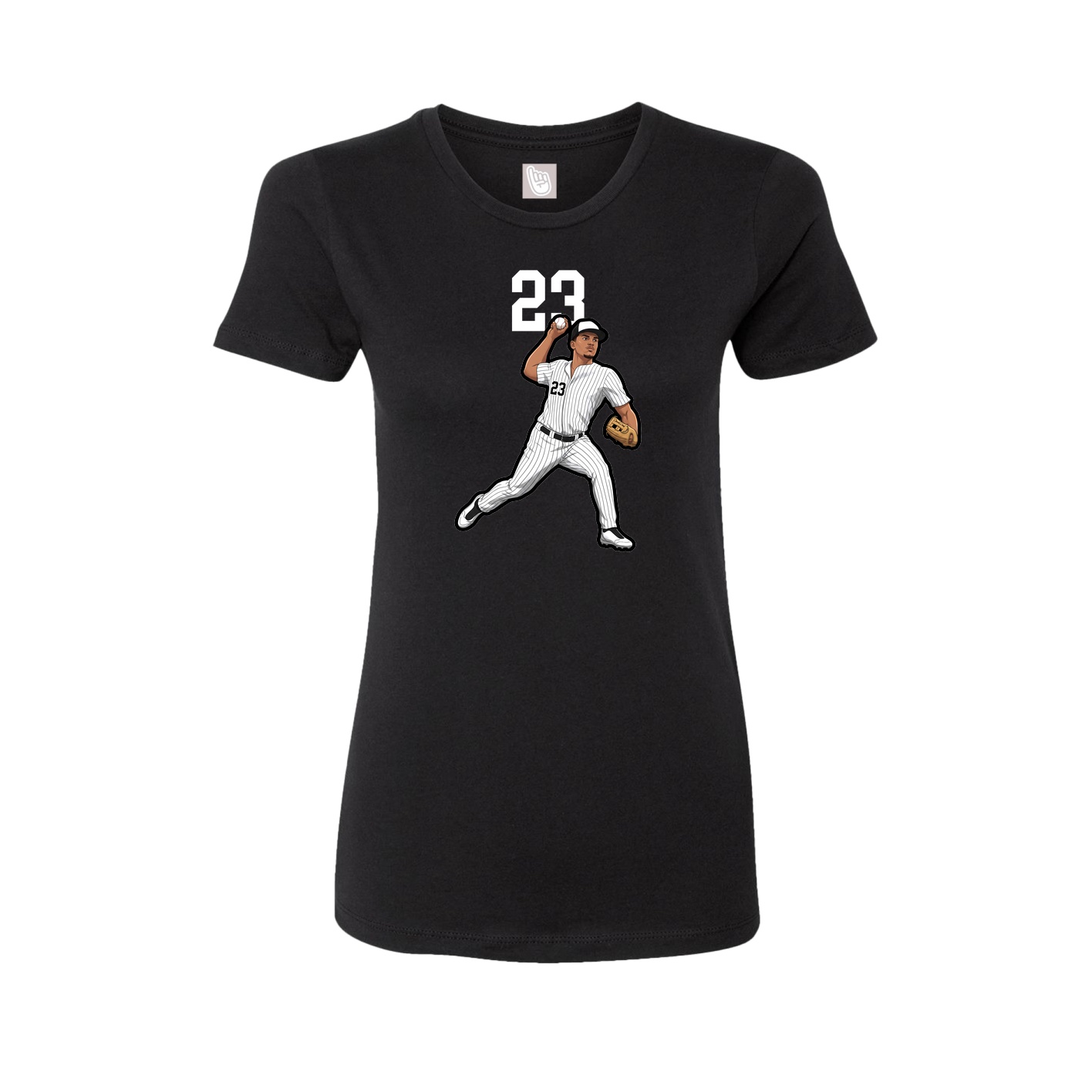 Womens Tee — Number Top in Black
