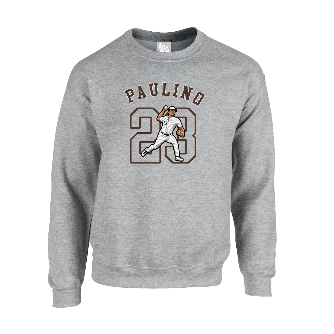Fleece Crew — Shirsey Arch in Grey