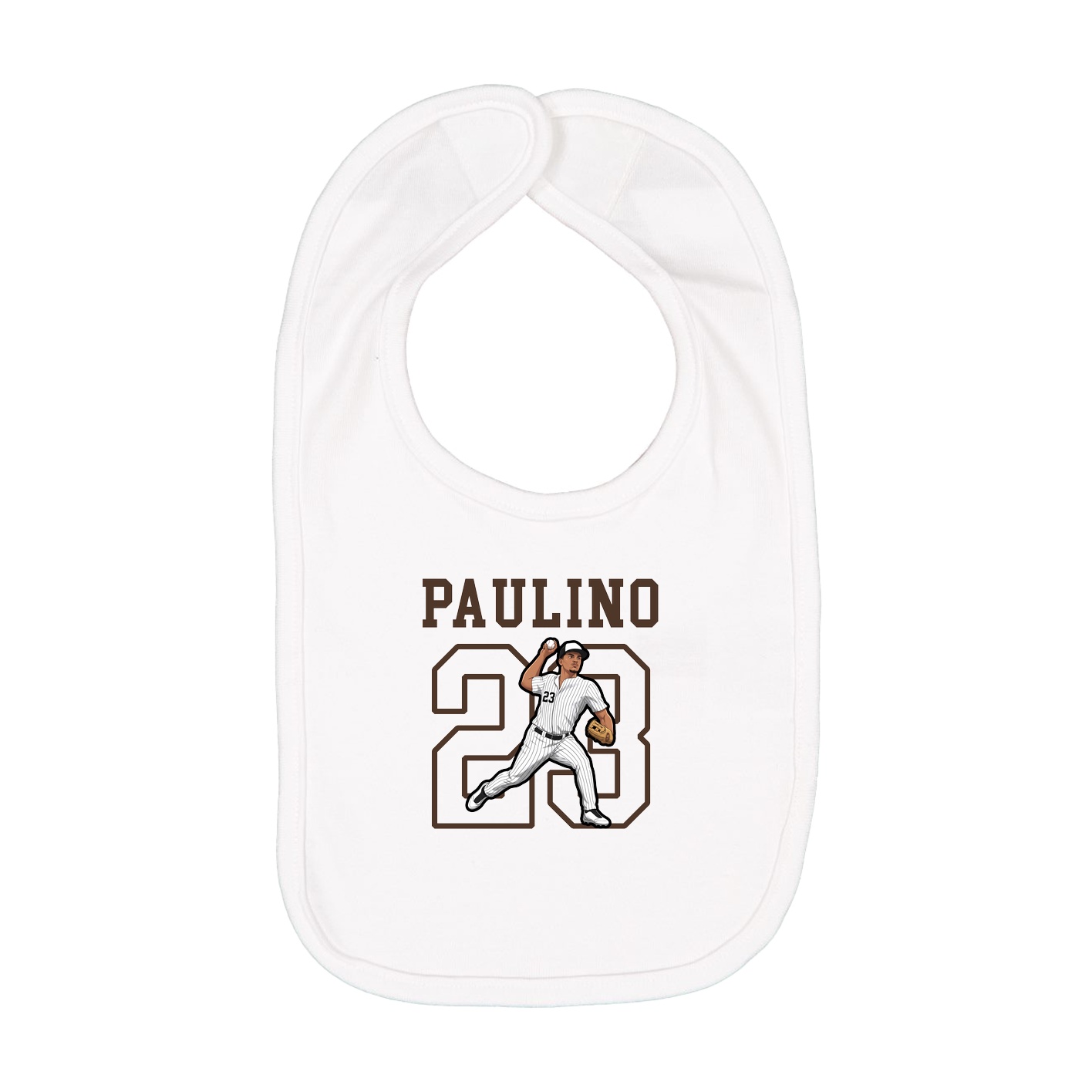 Infant Bib — Shirsey in White