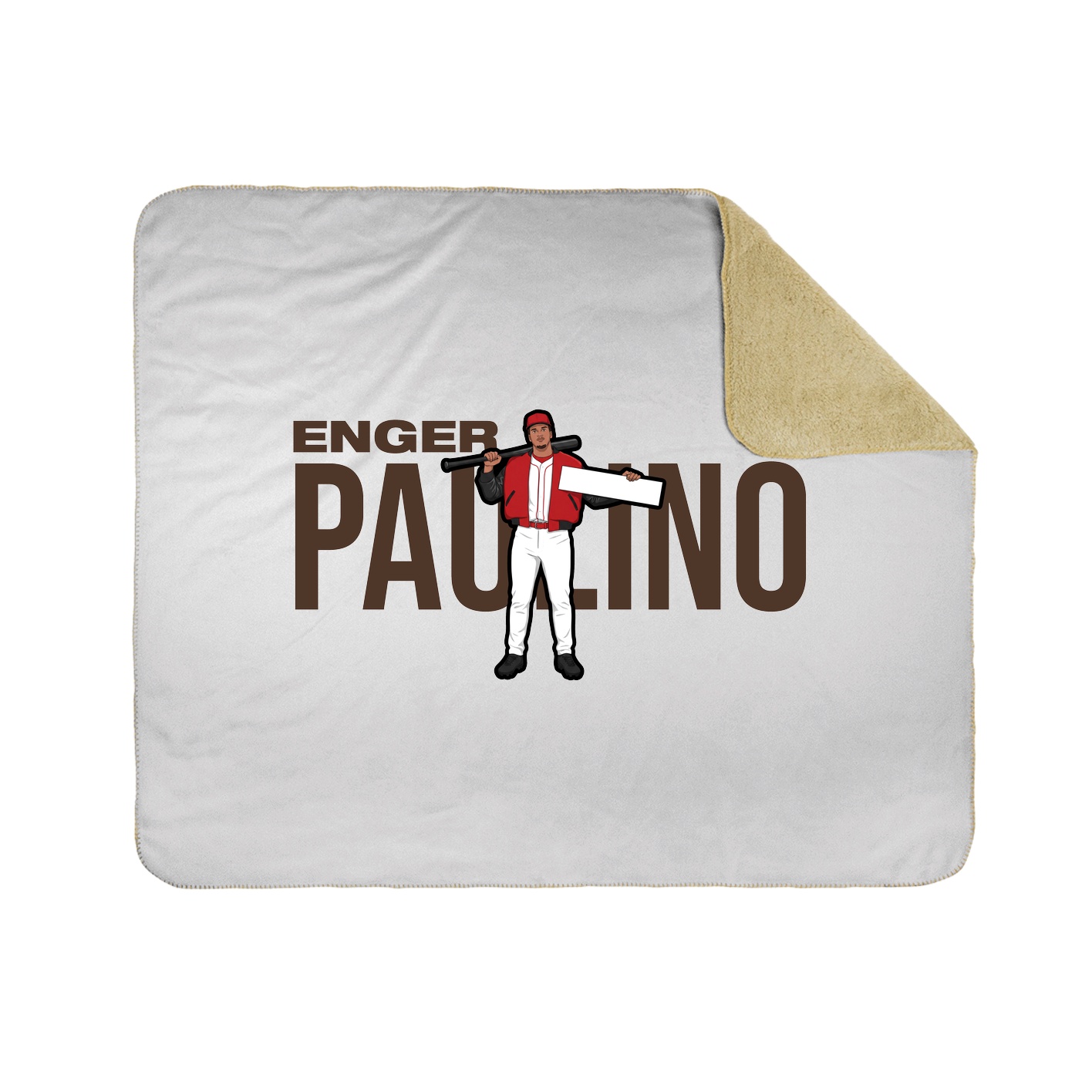 Throw Blanket — Player Name in White