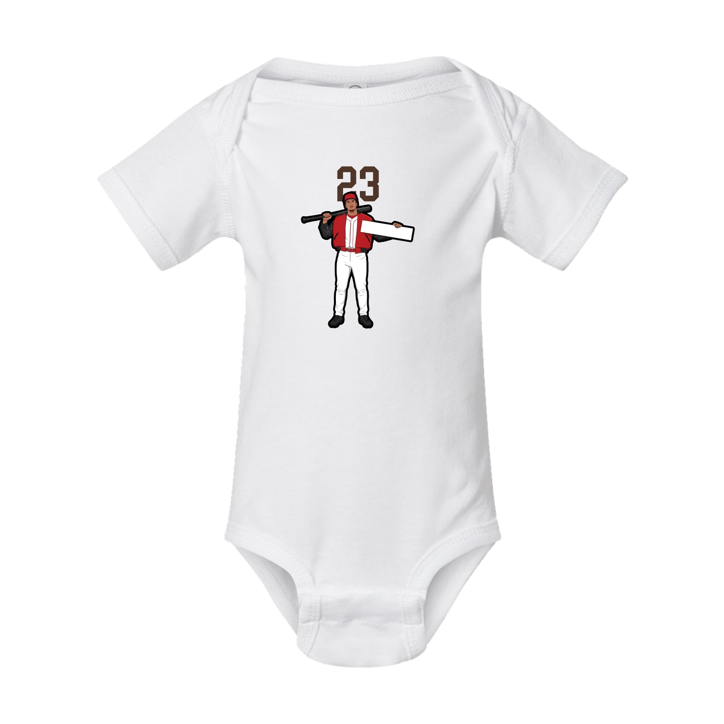 Baby Onesie — Number Top in White