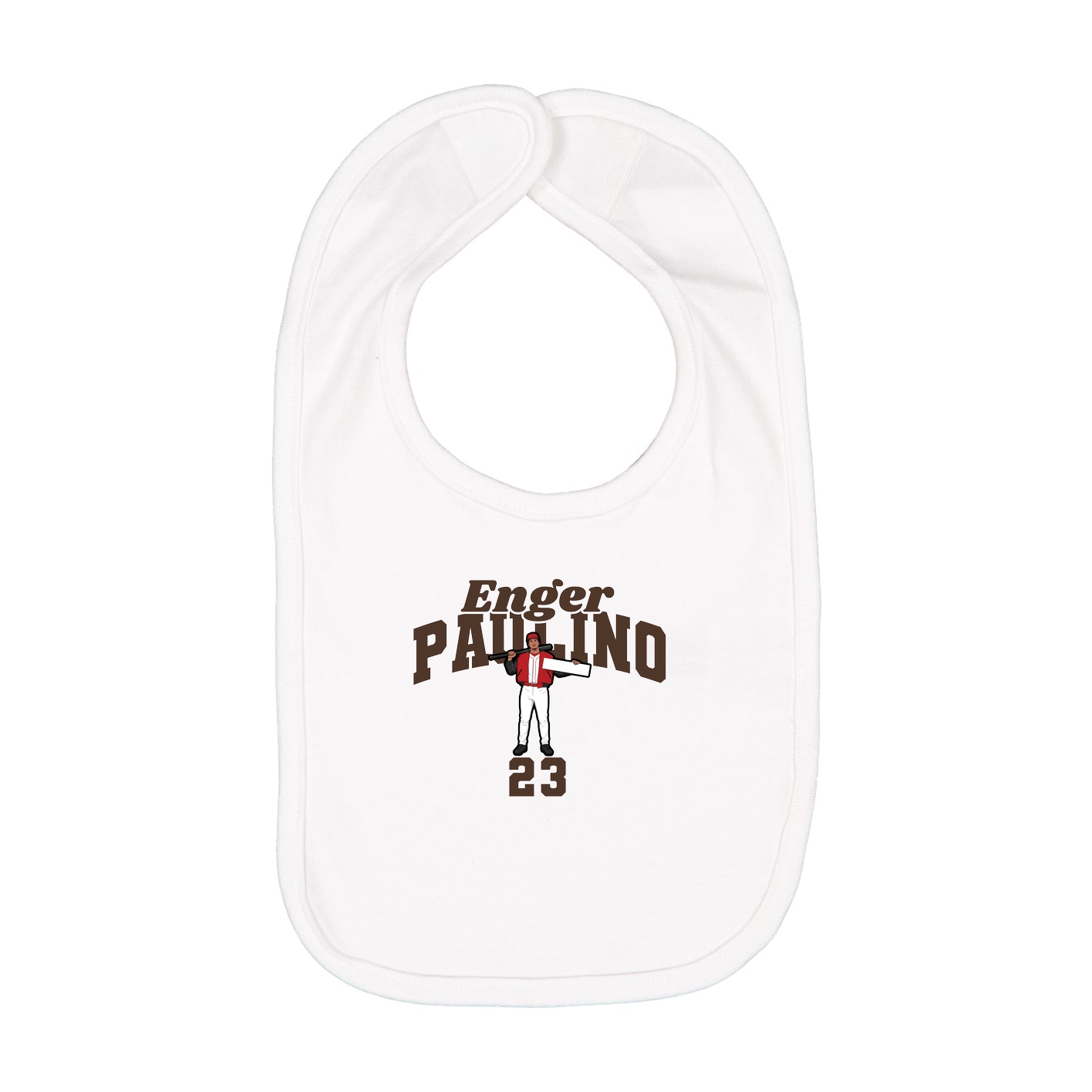 Infant Bib — Signature Arch in White