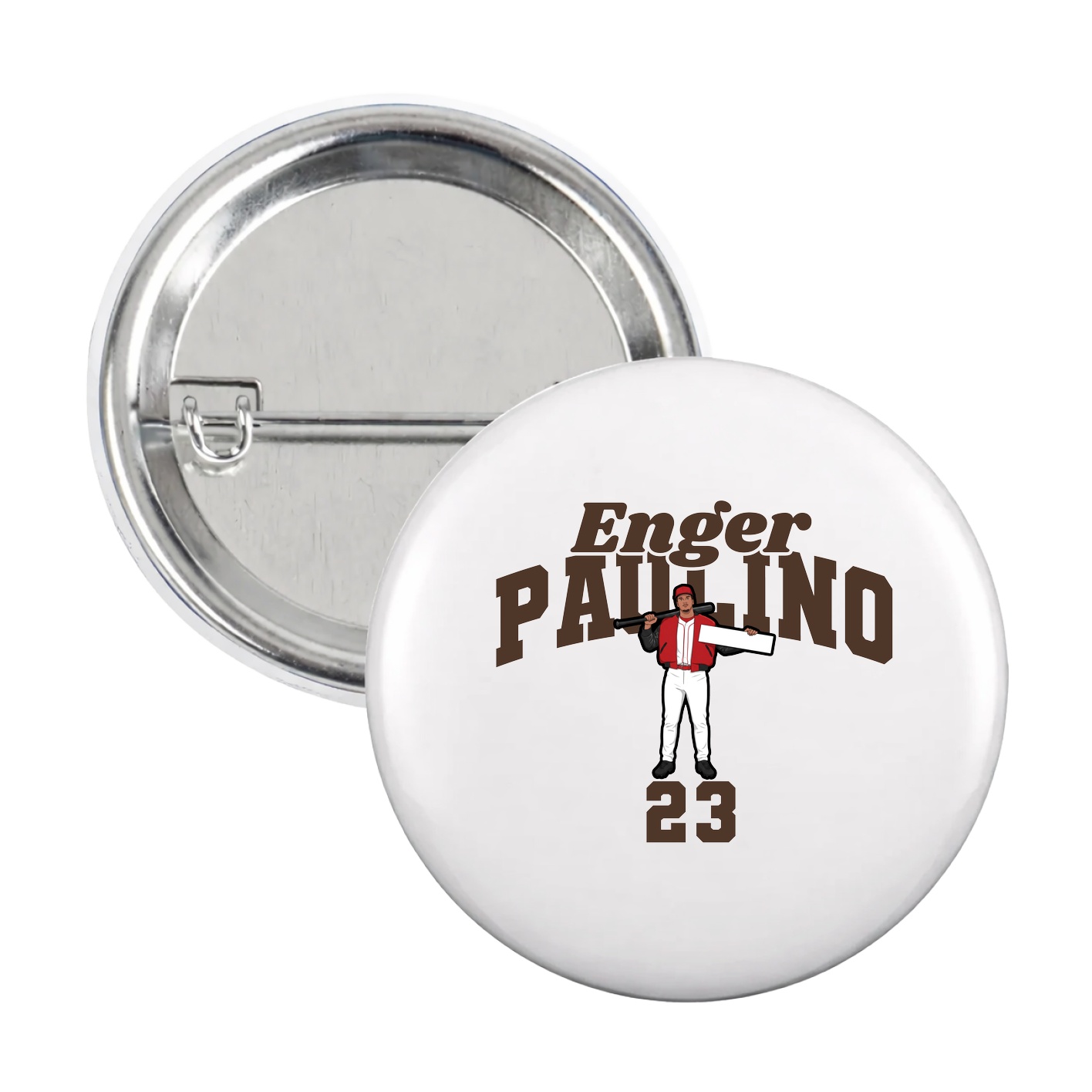 Game Day Button — Signature Arch in White