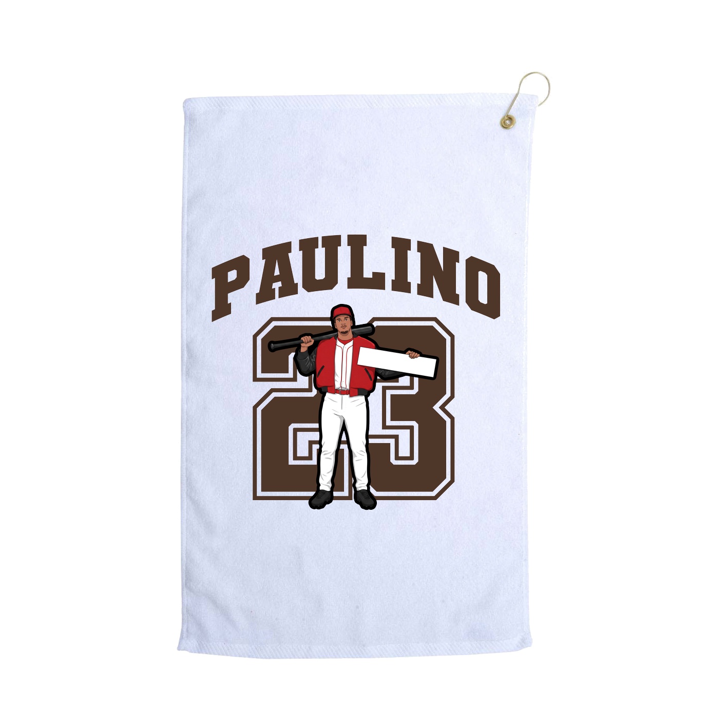 Golf Towel — Number in White