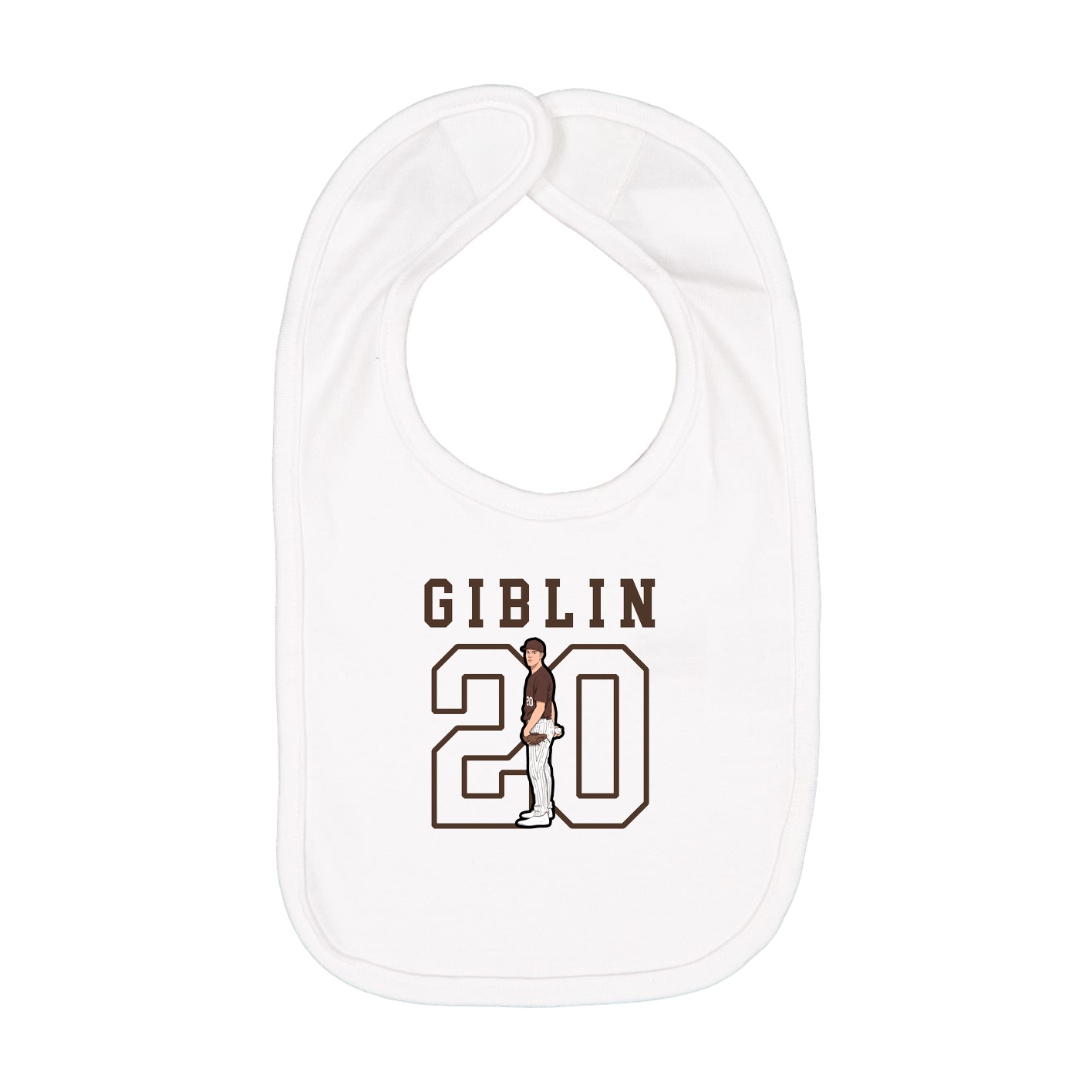 Infant Bib — Shirsey in White