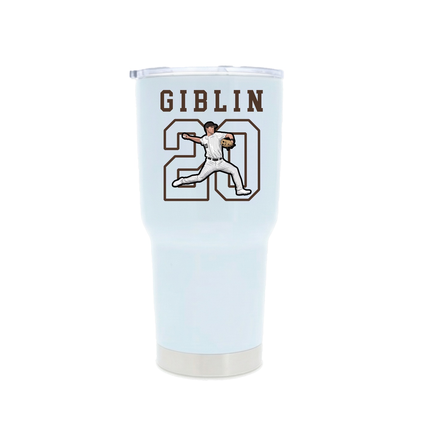 30oz Stainless Steel Tumbler — Shirsey in White