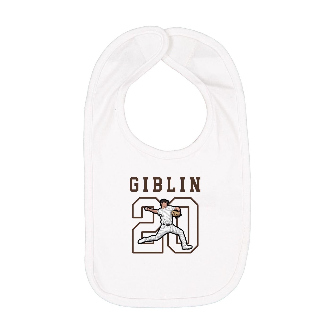 Infant Bib — Shirsey in White