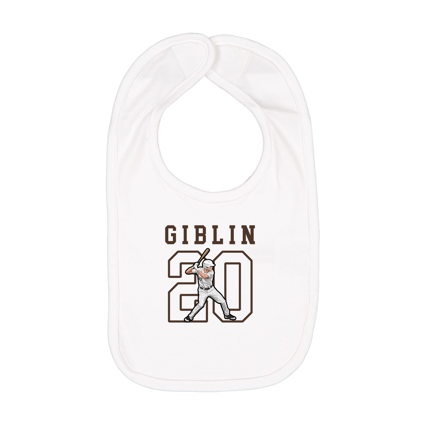 Infant Bib — Shirsey in White
